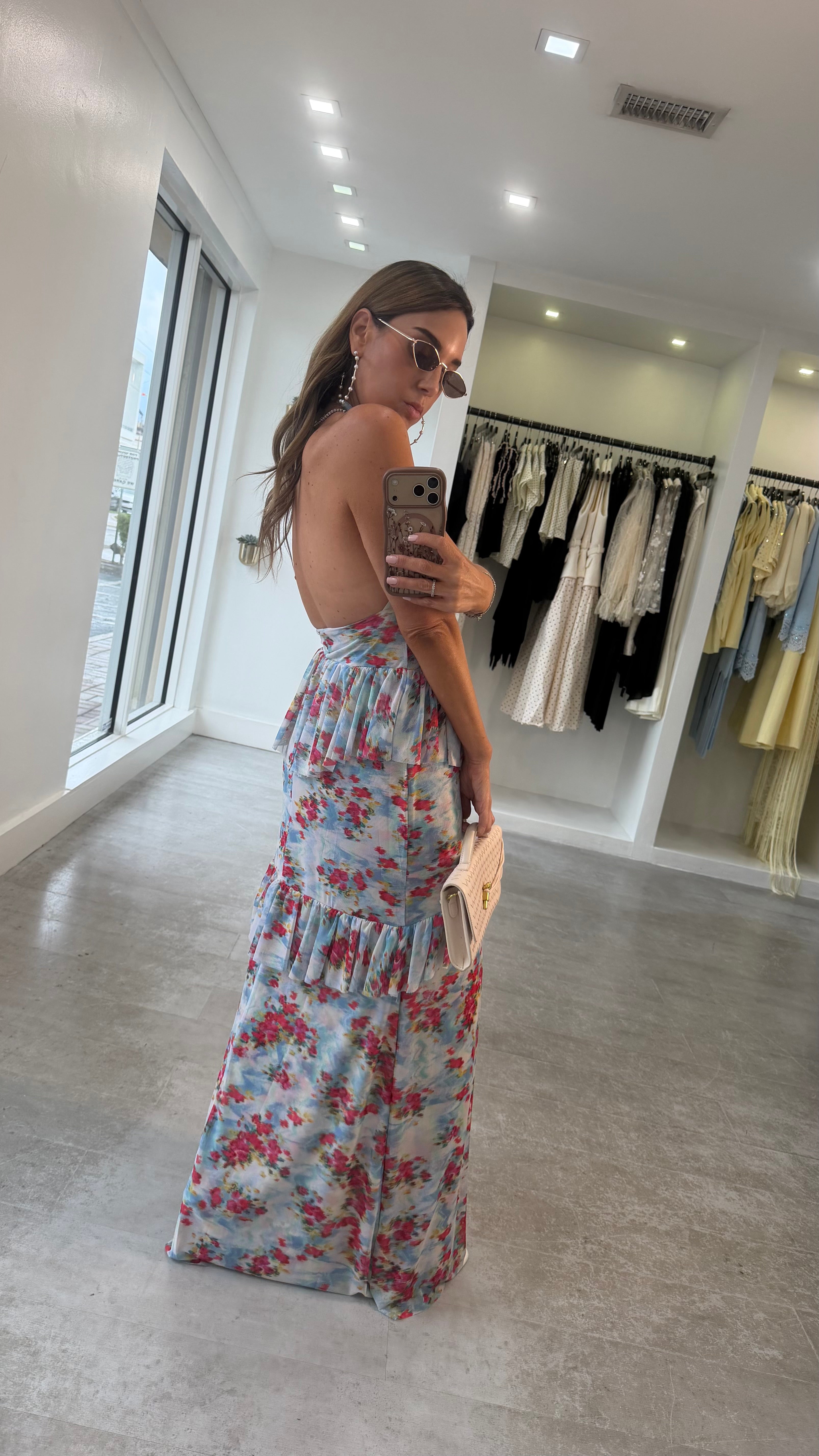 DIGITAL FLORAL DRESS