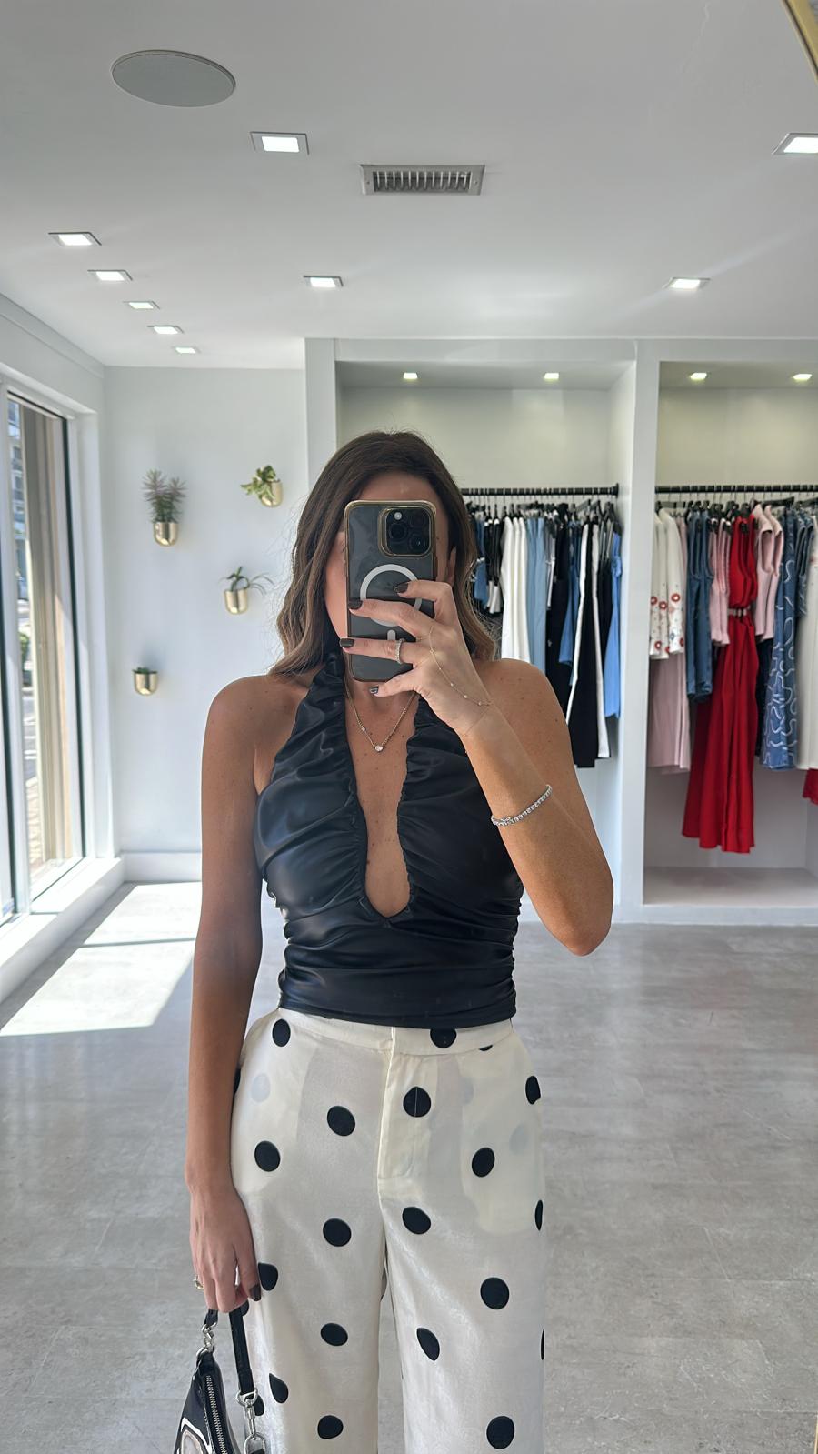 THE HALTER BLACK CORSET