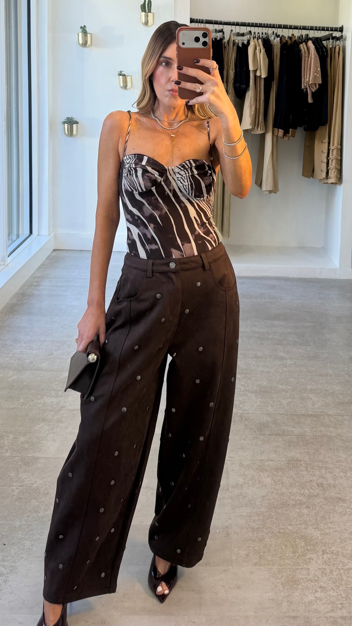 CHOCO STUD PANTS