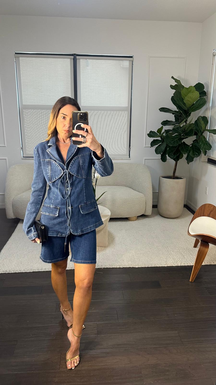 DENIM BERMUDA SHORTS