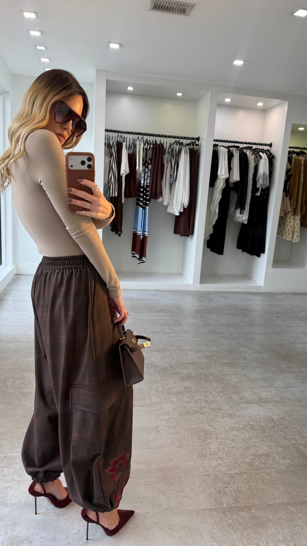 LA ROSE PLAID PANTS