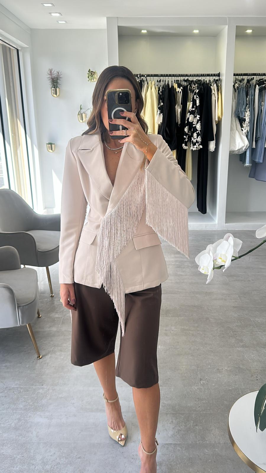 Bone Fringe Blazer