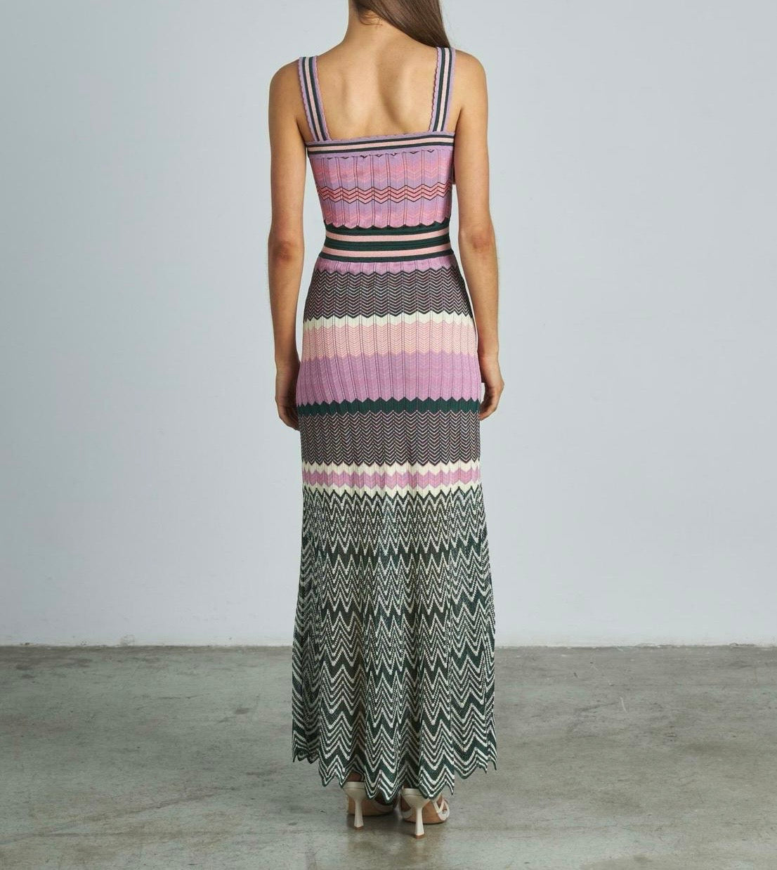 ZIG ZAG COLOR DRESS