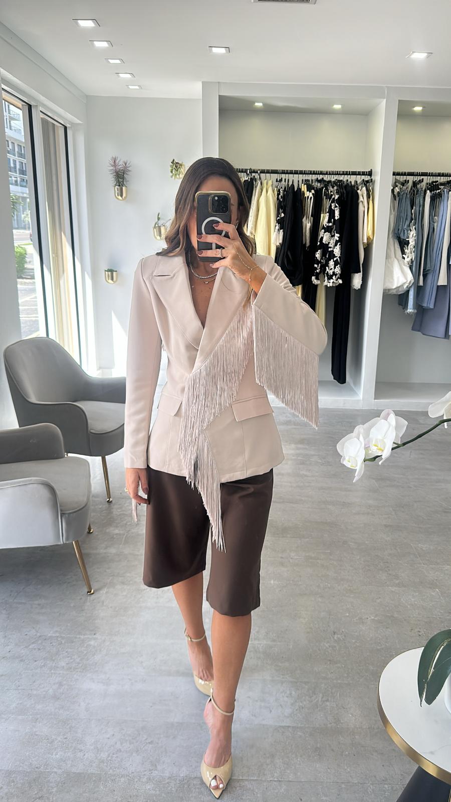 Bone Fringe Blazer