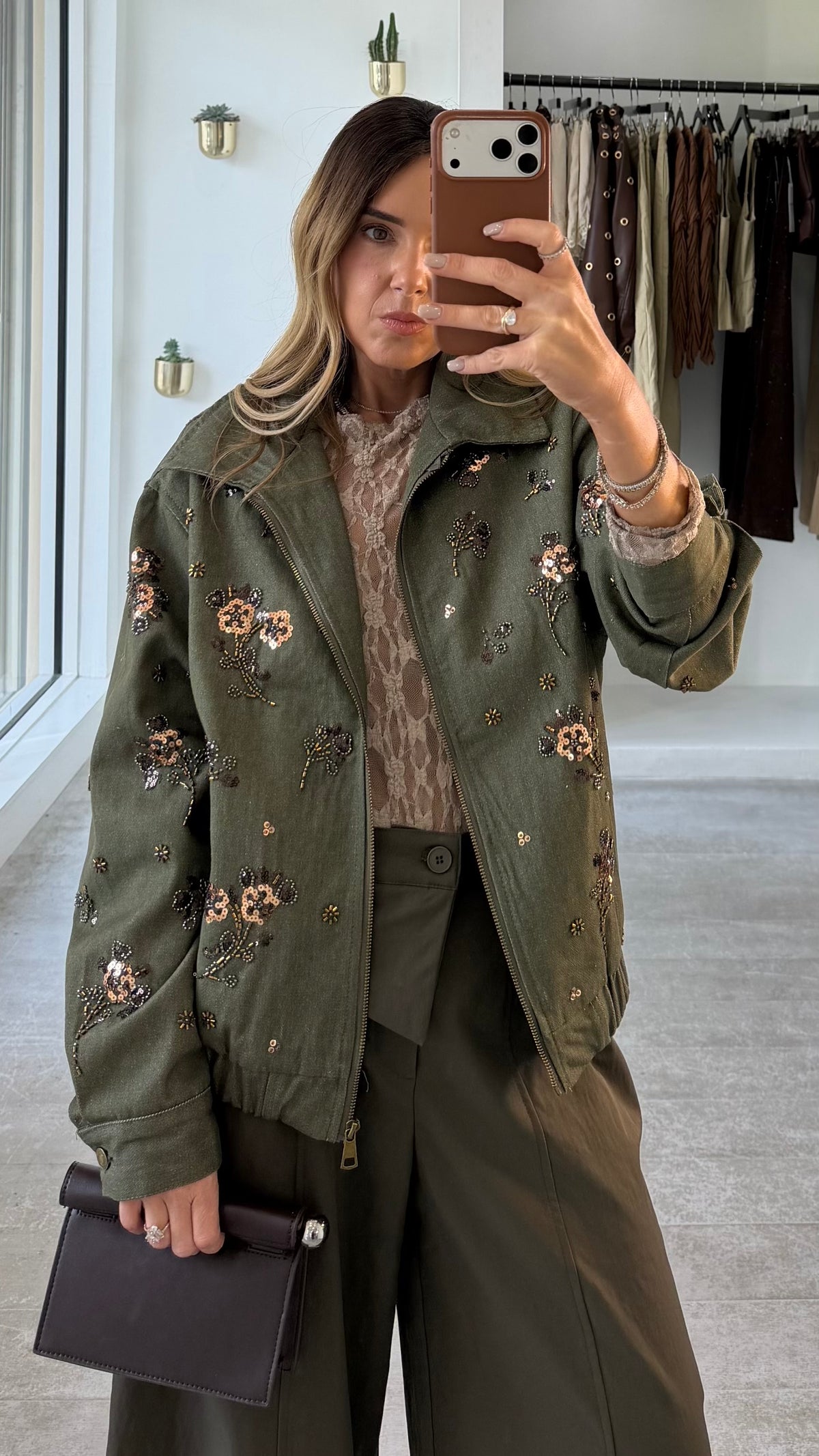 OLIVE KRYSTAL JACKET