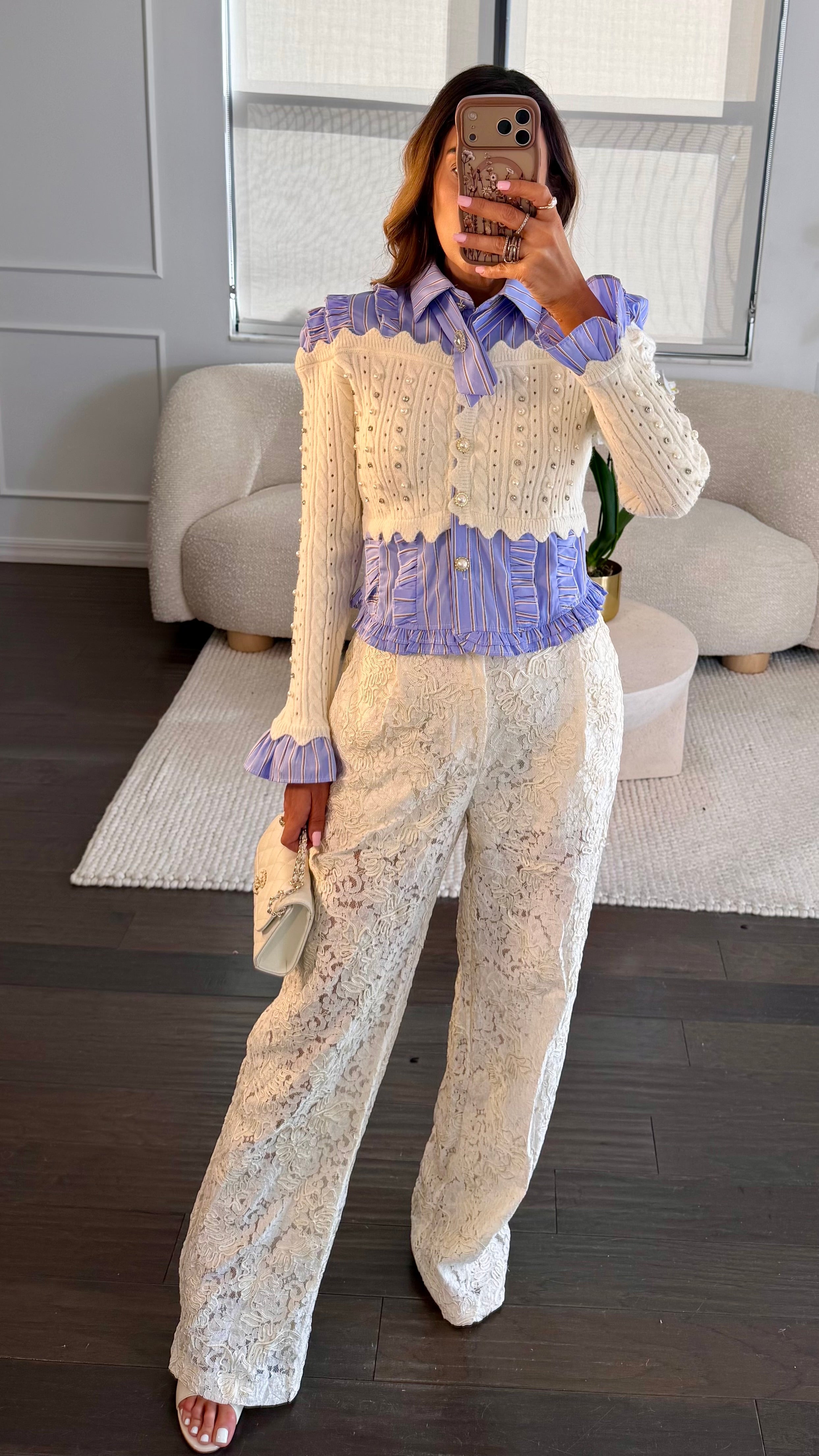 VANILLA LACE TROUSERS