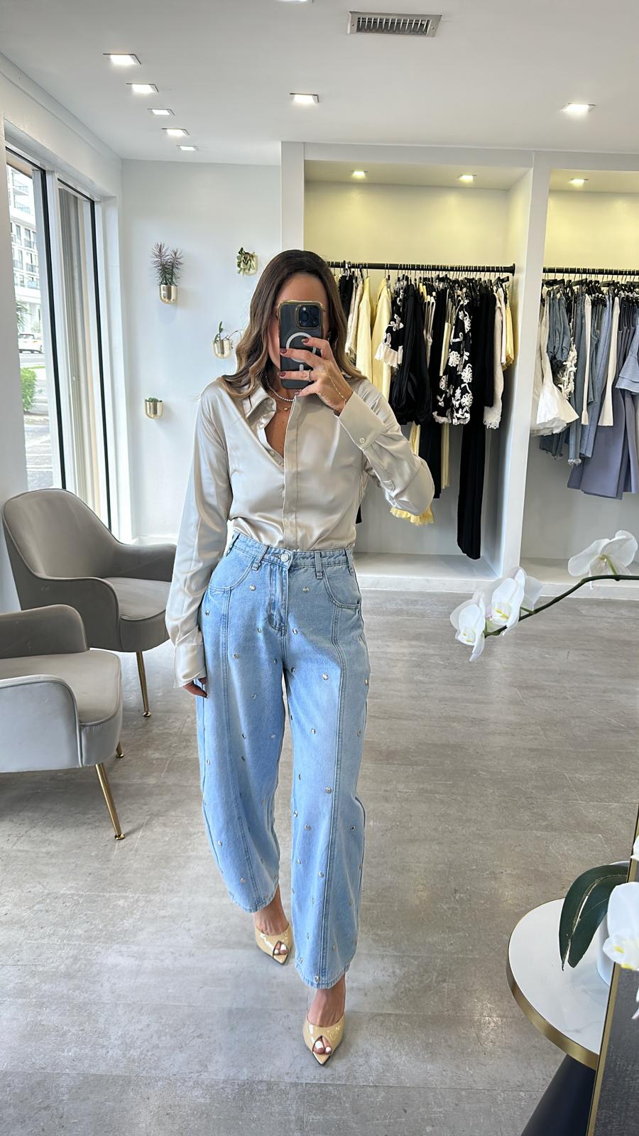 CHAMPAGNE SILK TOP