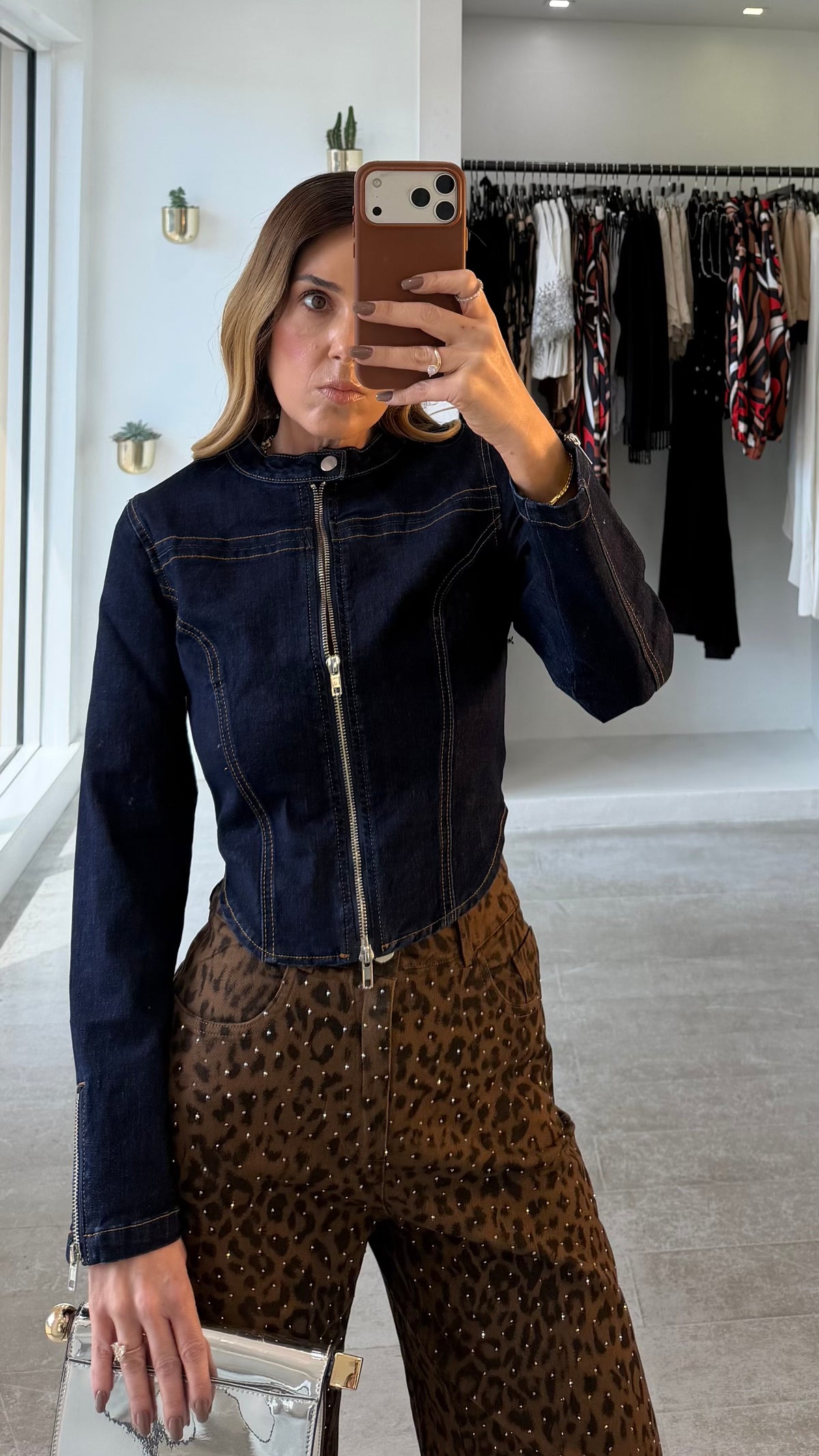 CONTOUR DARK DENIM TOP