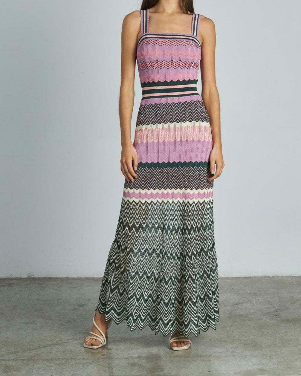 ZIG ZAG COLOR DRESS