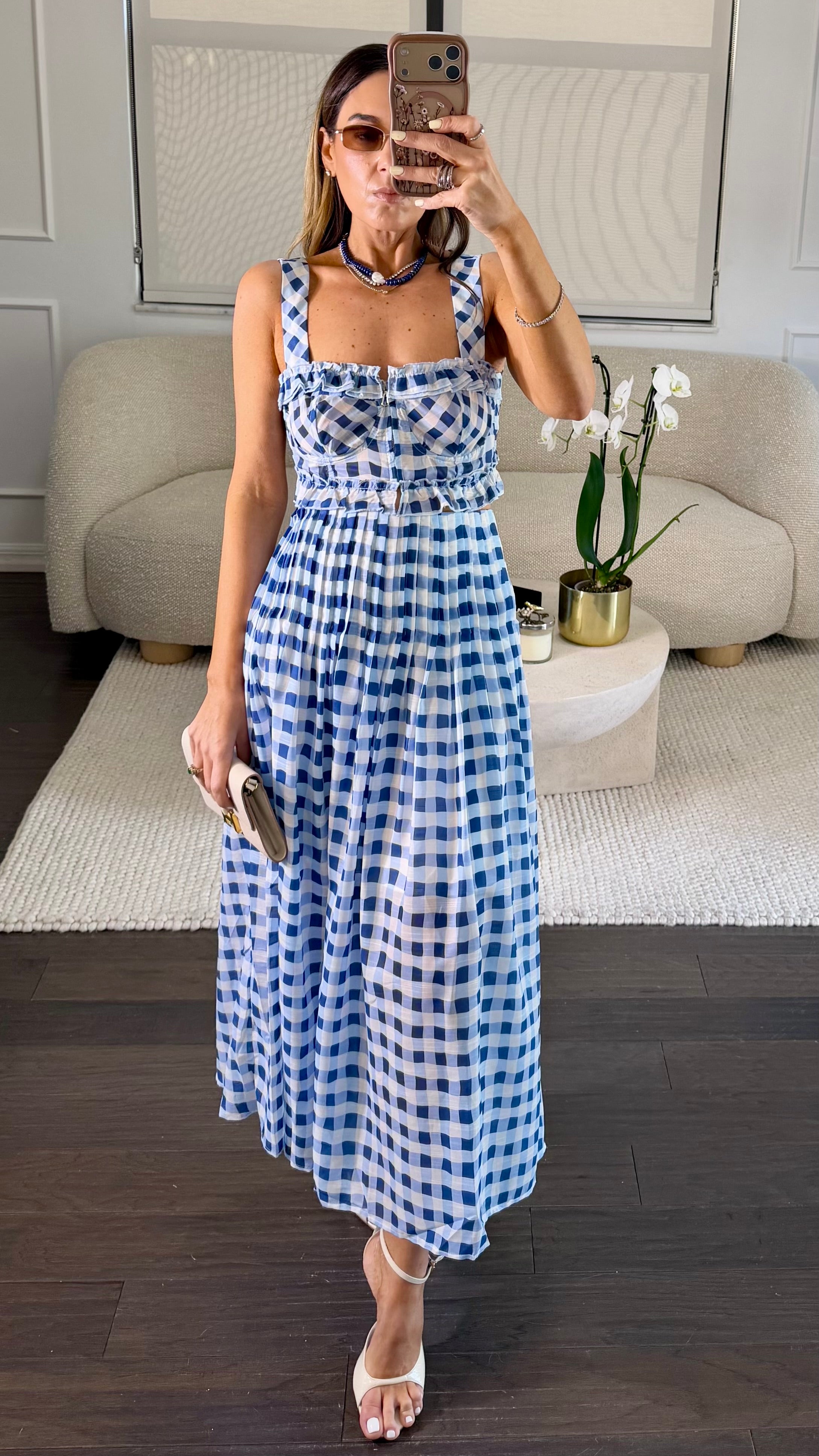 Bluebell Gingham Set