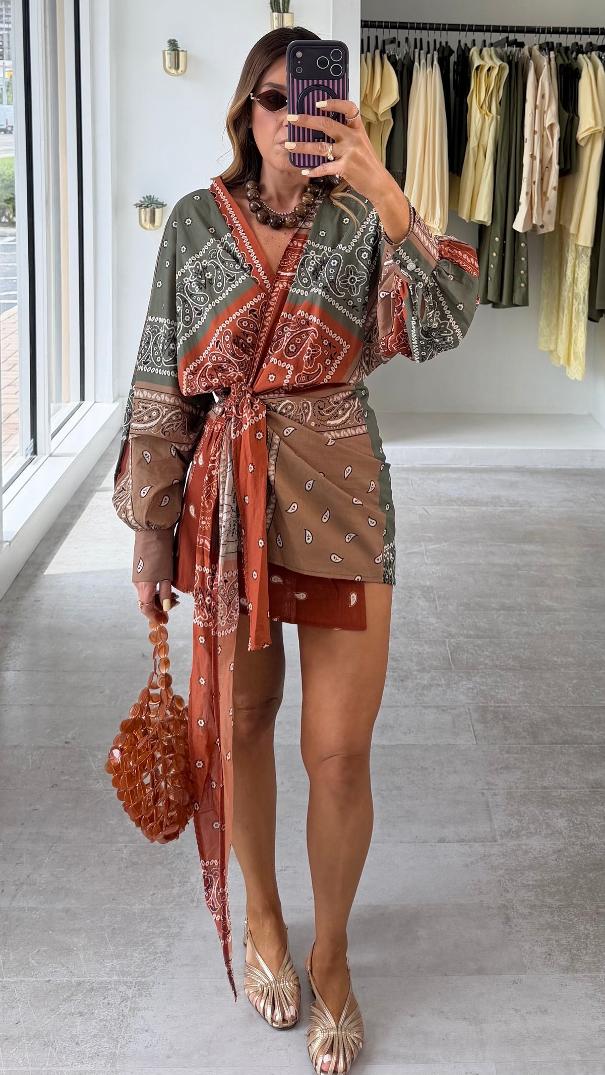 MULTI BANDANA DRESS