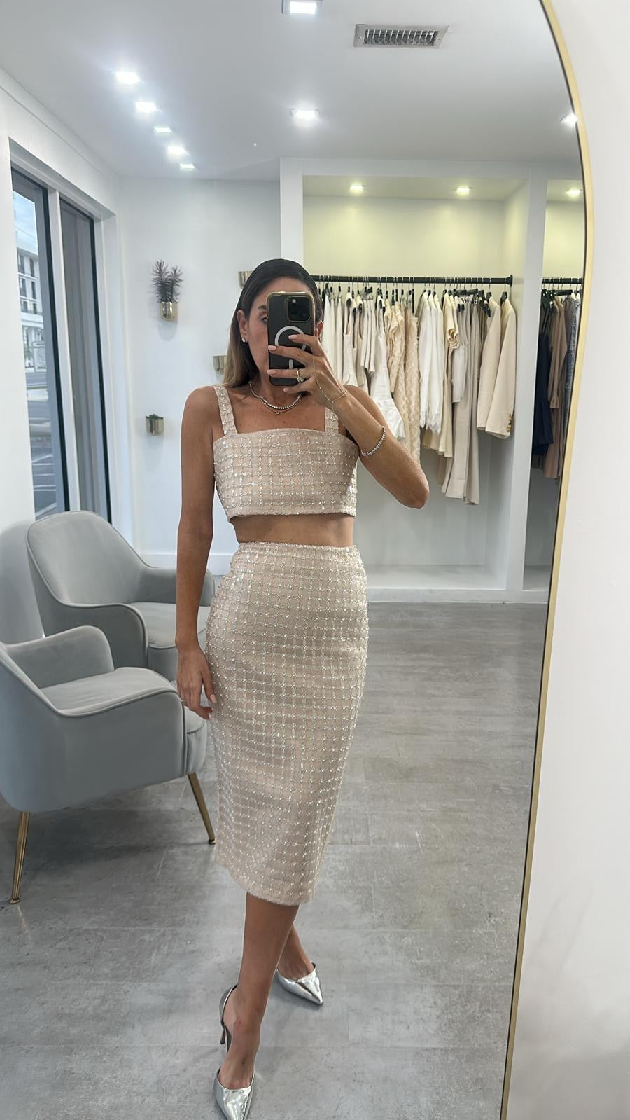 SHINE MIDI SKIRT SET