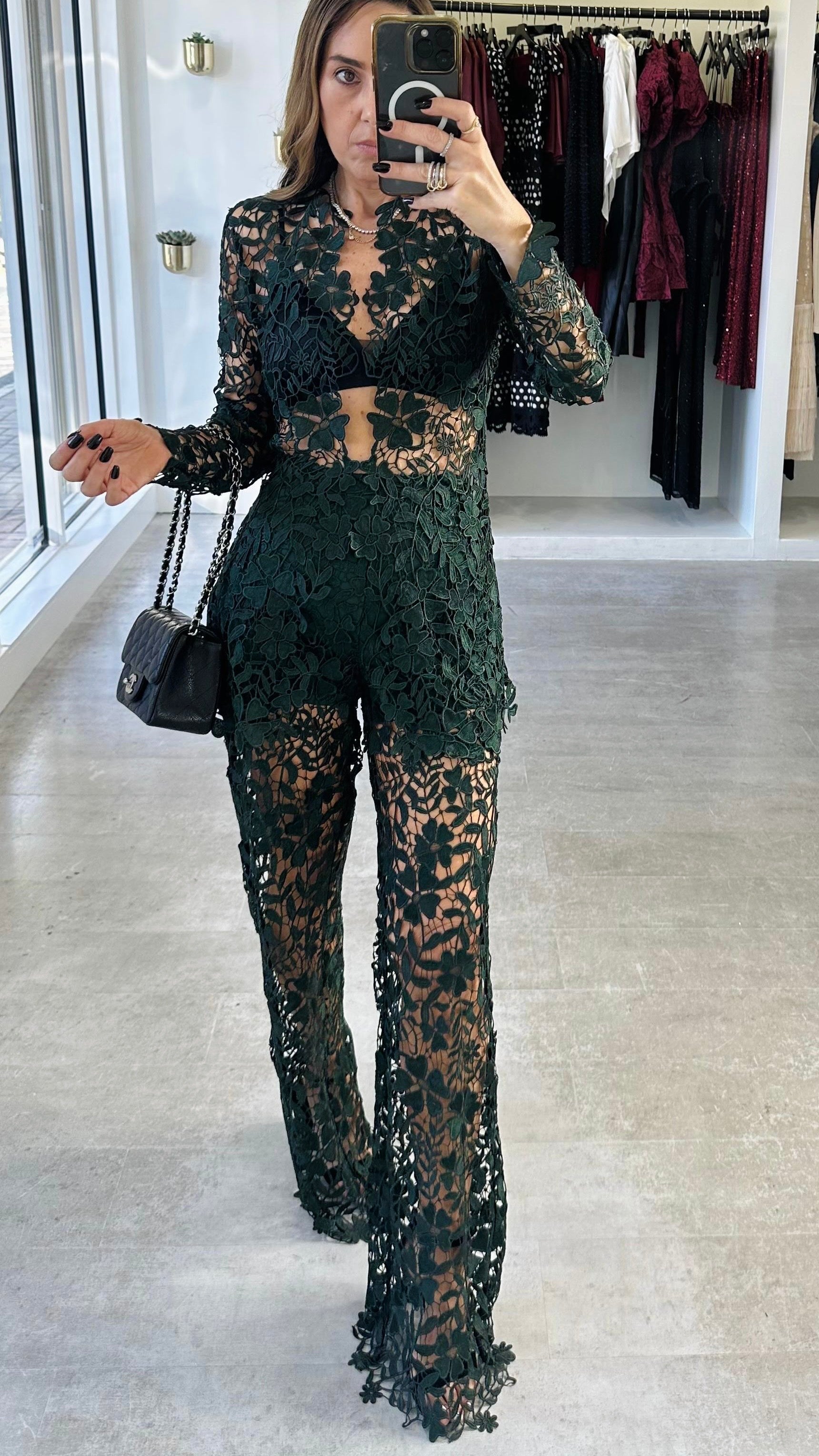 EMERALD LACE ILUSSION SET