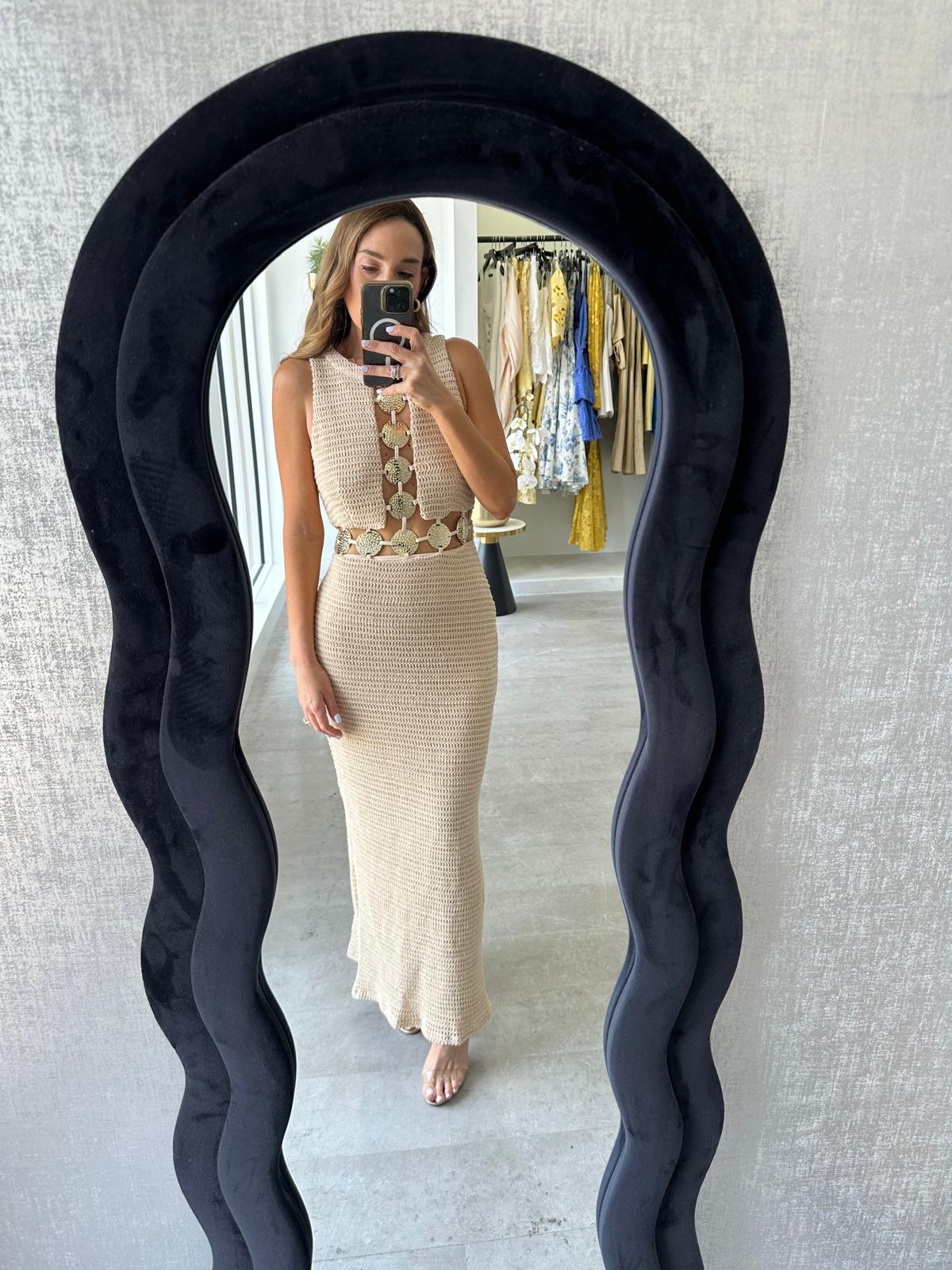 NUDE SAHARA DRESS