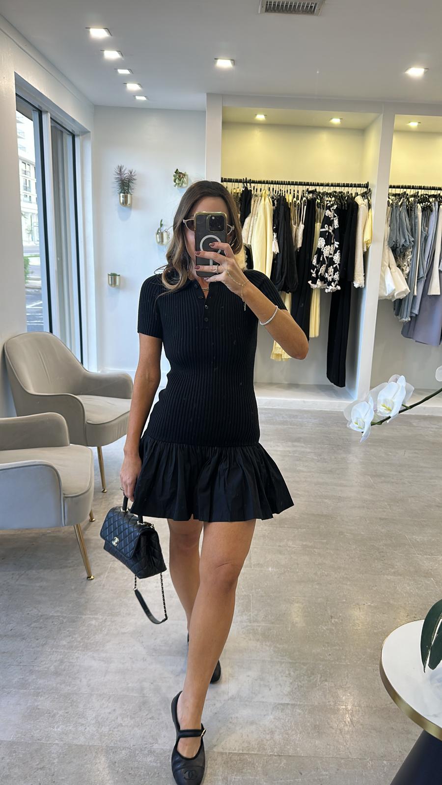 POLO FLOUNCED DRESS