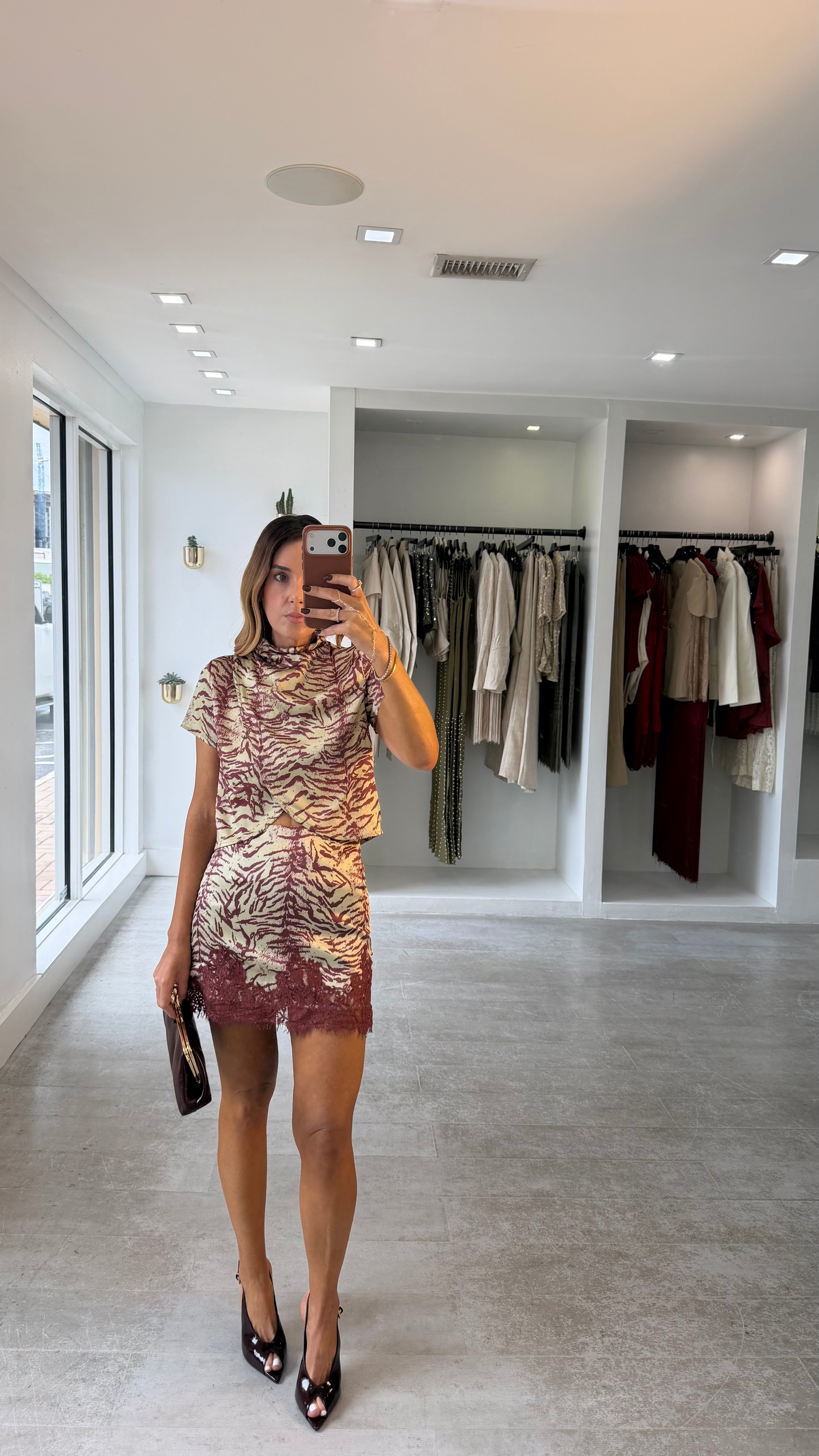 WILD ROUGE SKIRT SET