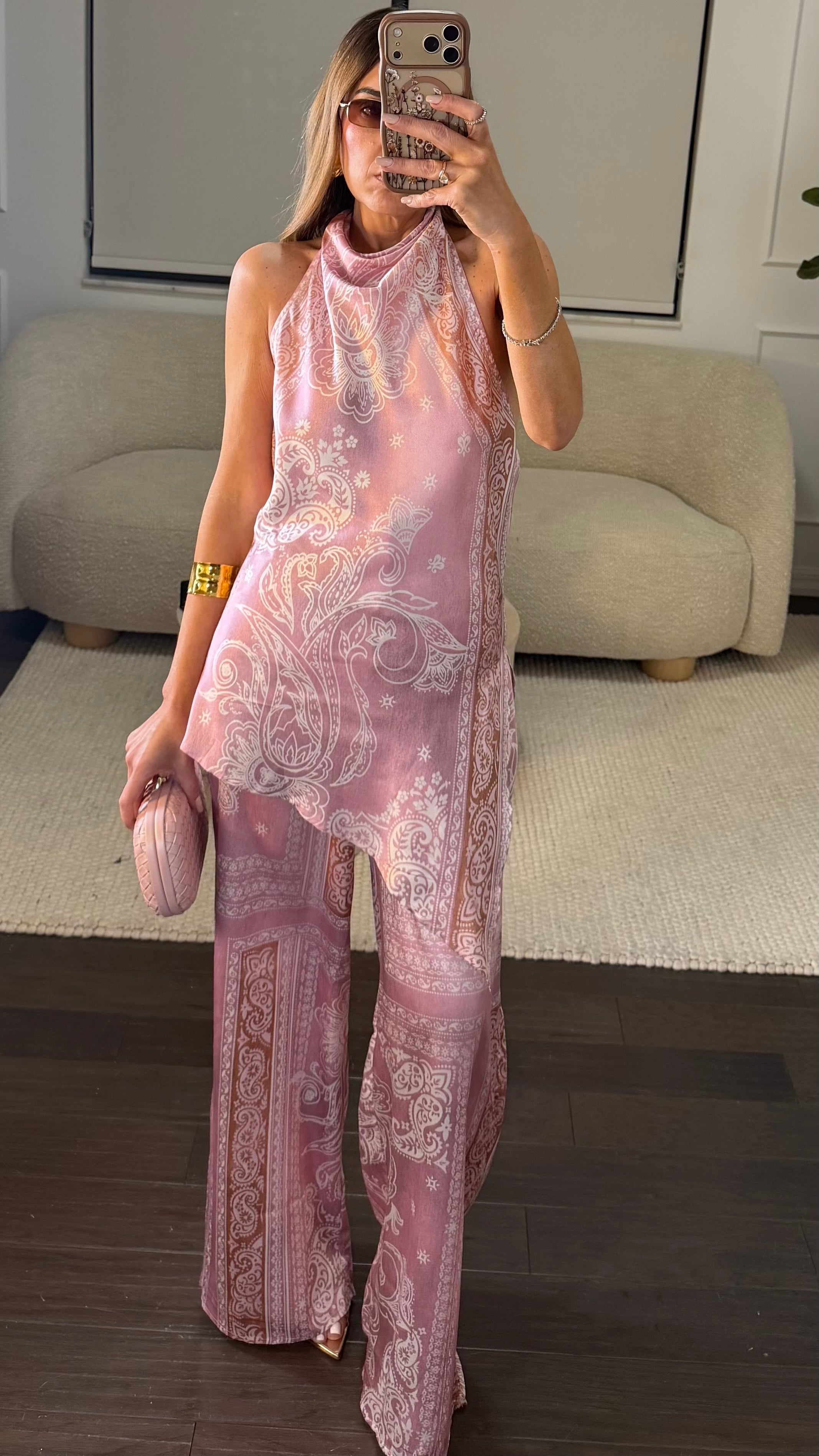ROSE BANDANA SET