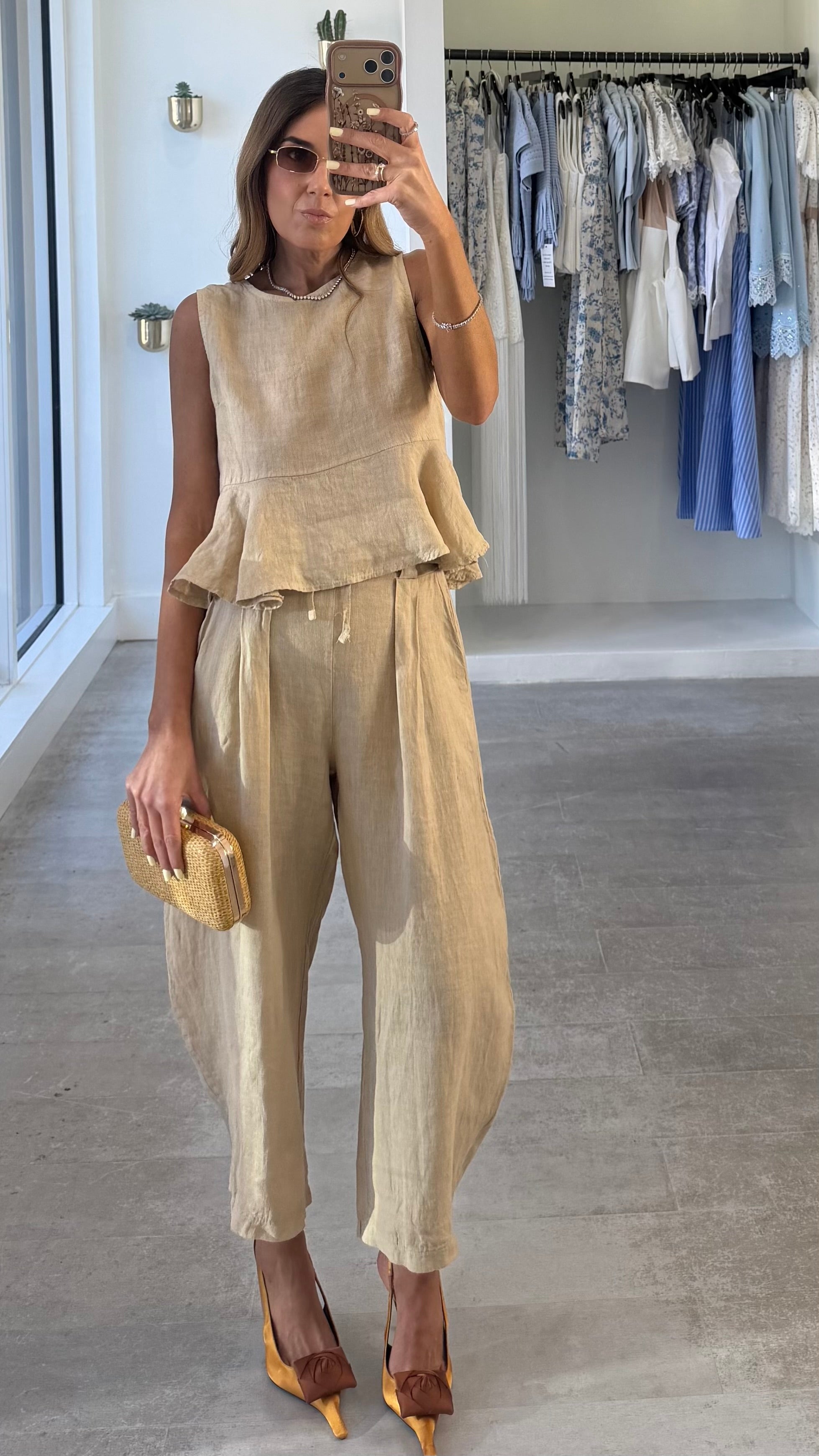 FLAX BEIGE LINEN SET