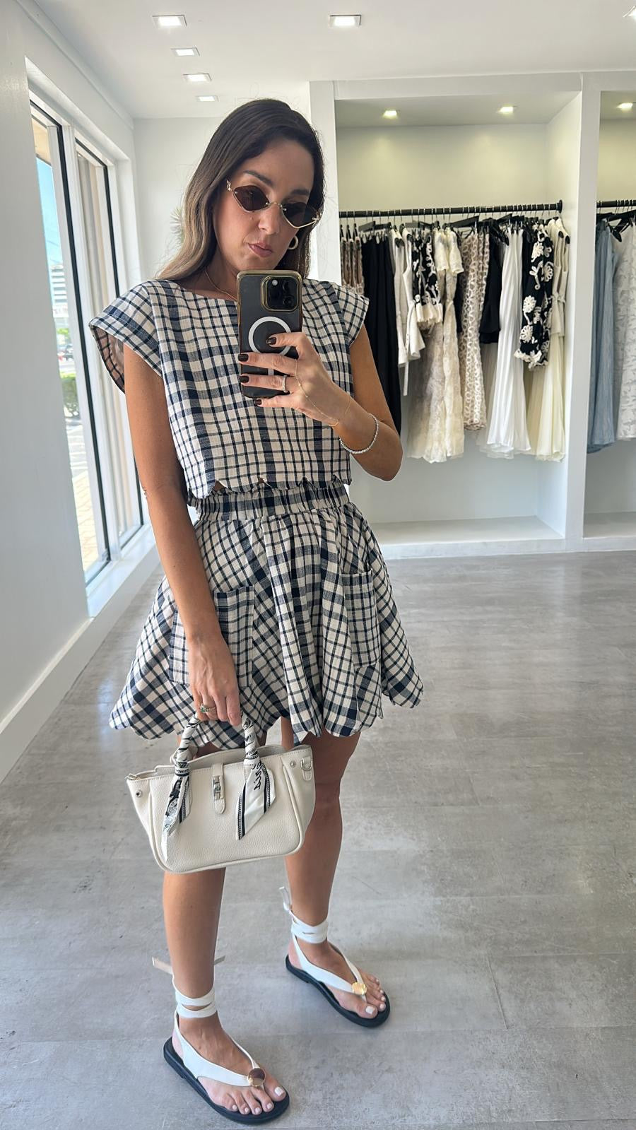 THE GINGHAM SKIRT SET