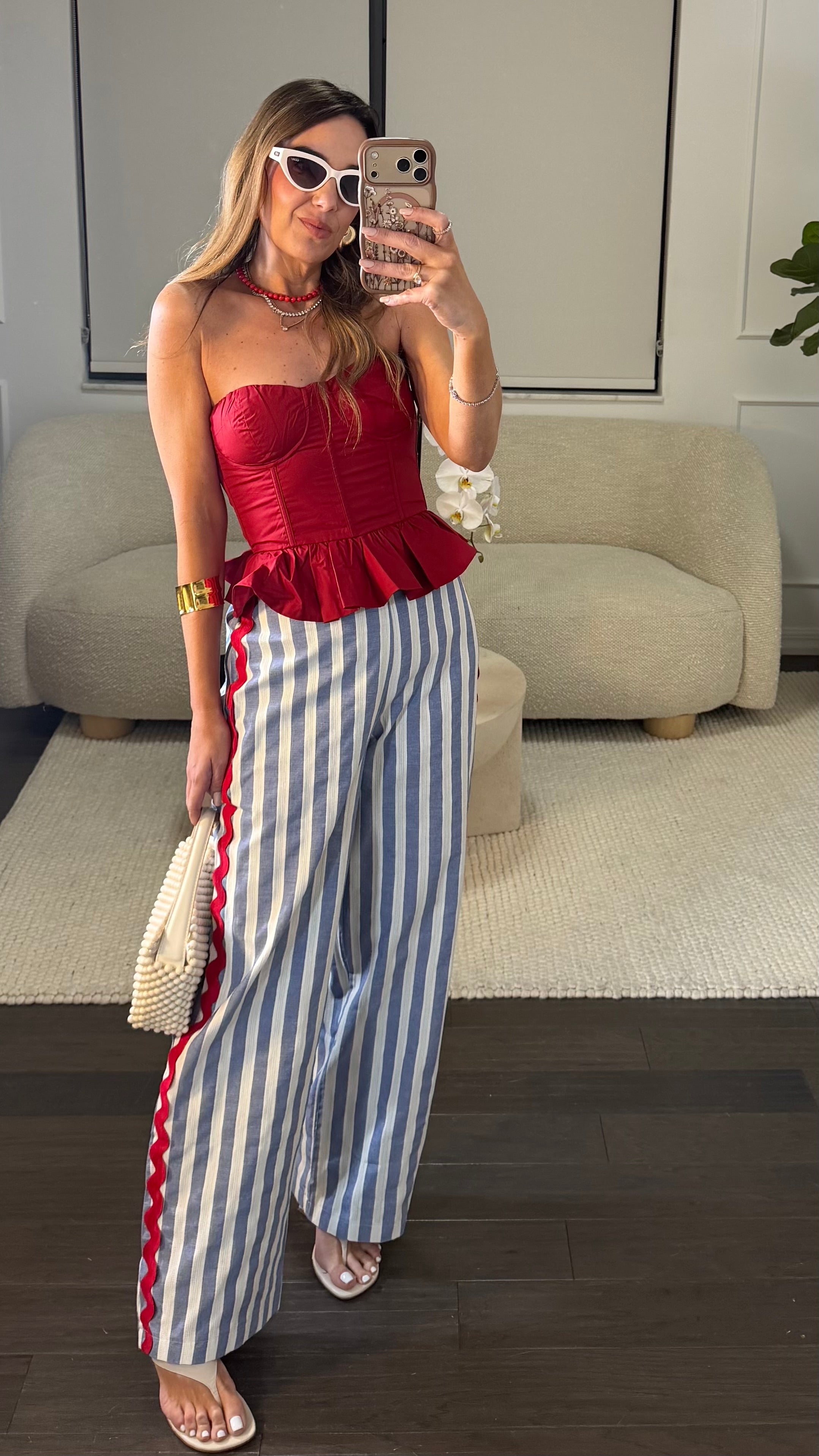 CAPRI STRIPED PANTS