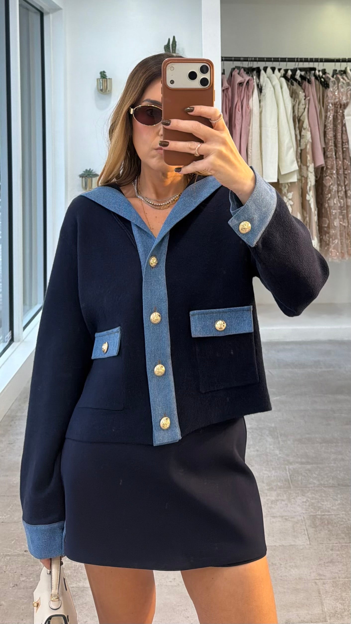 THE DENIM SOCIETY CARDI