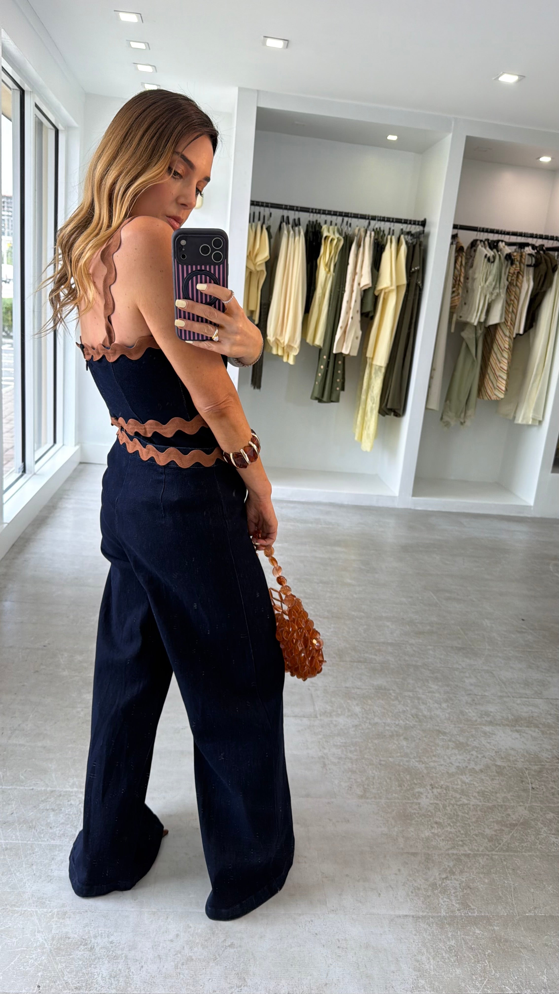 CAMEL DENIM DUO SET
