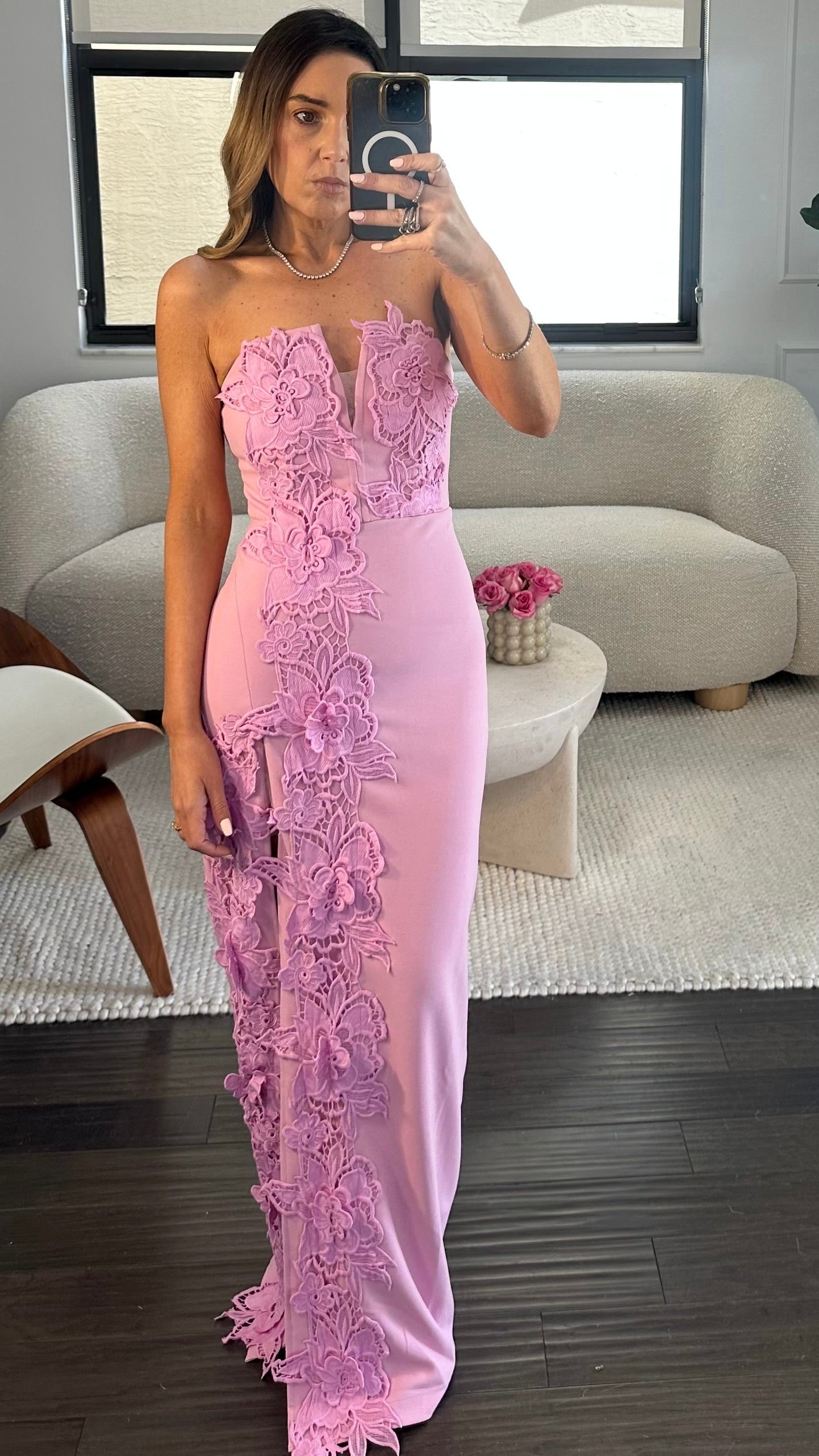 Maxi rose dress