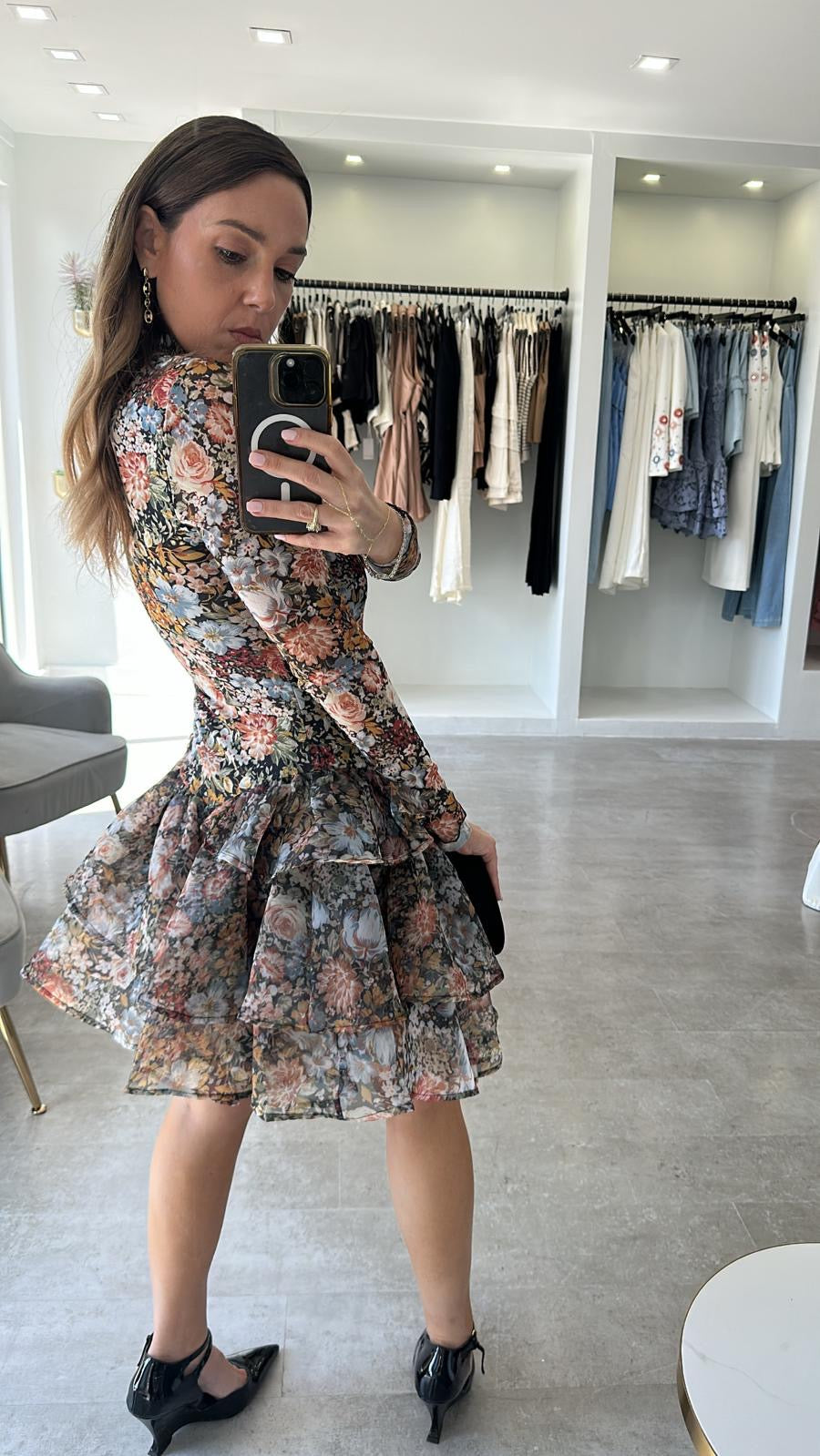 Garden Reverie Ruffle Dress
