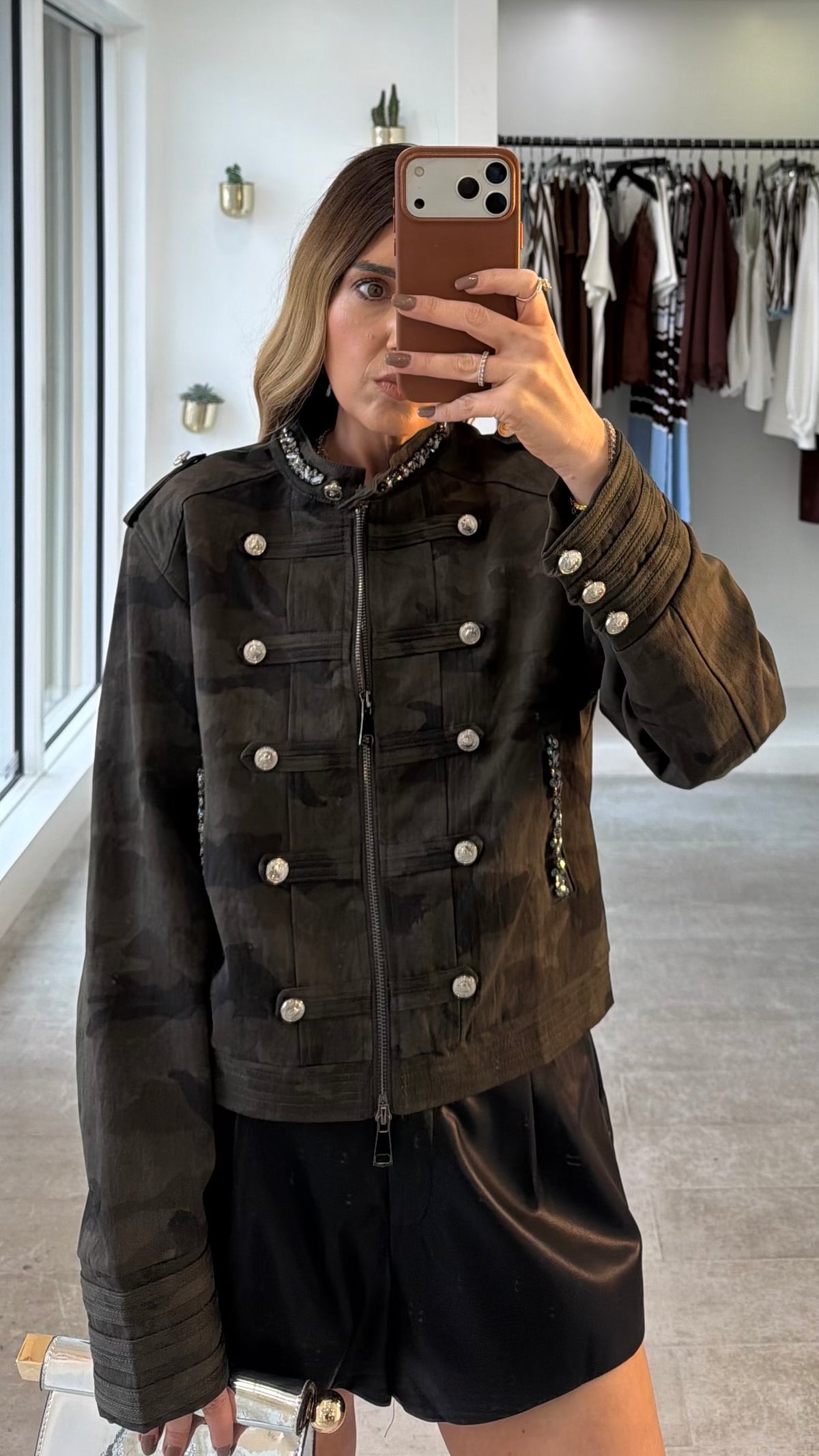 CAMO CRYSTAL JACKET