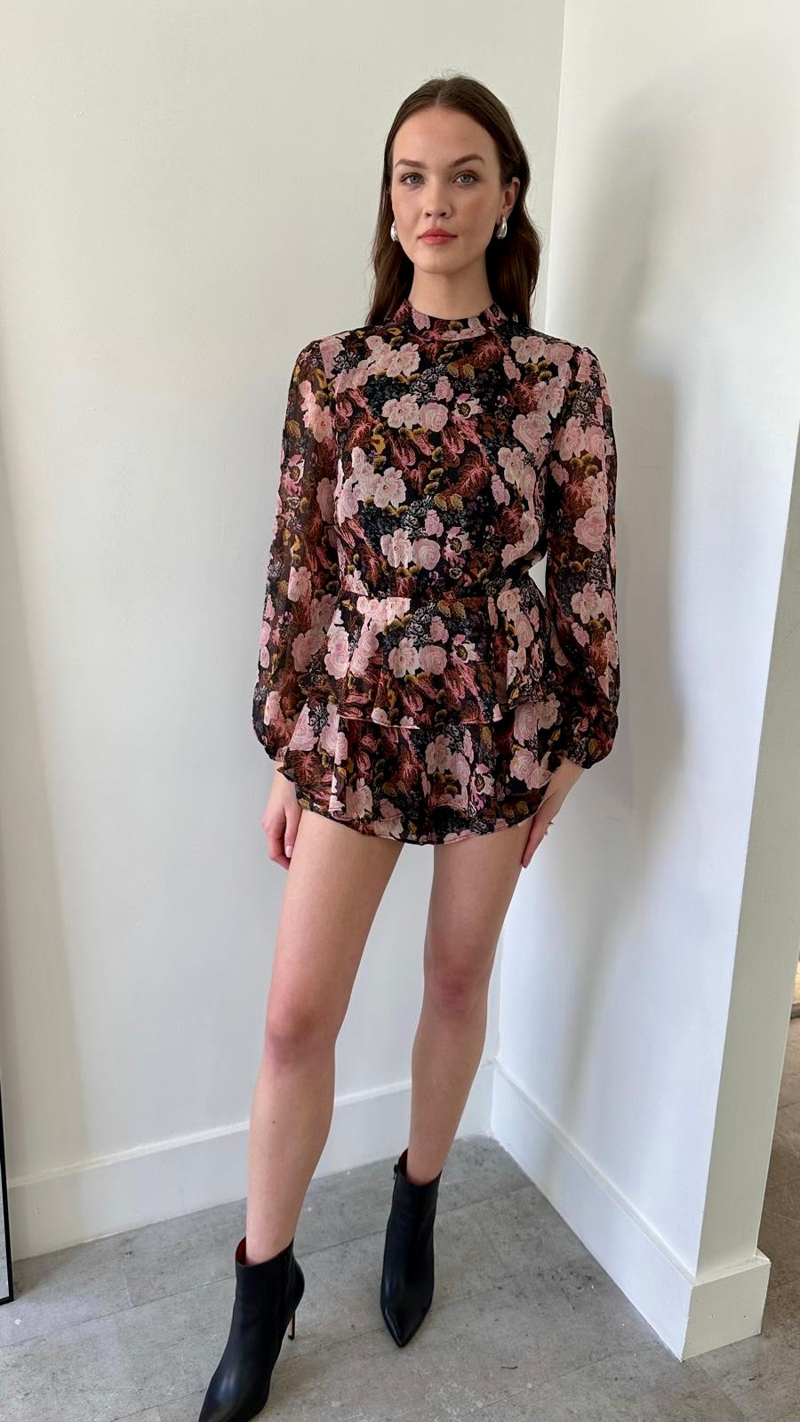 MIDNIGHT ROSE ROMPER