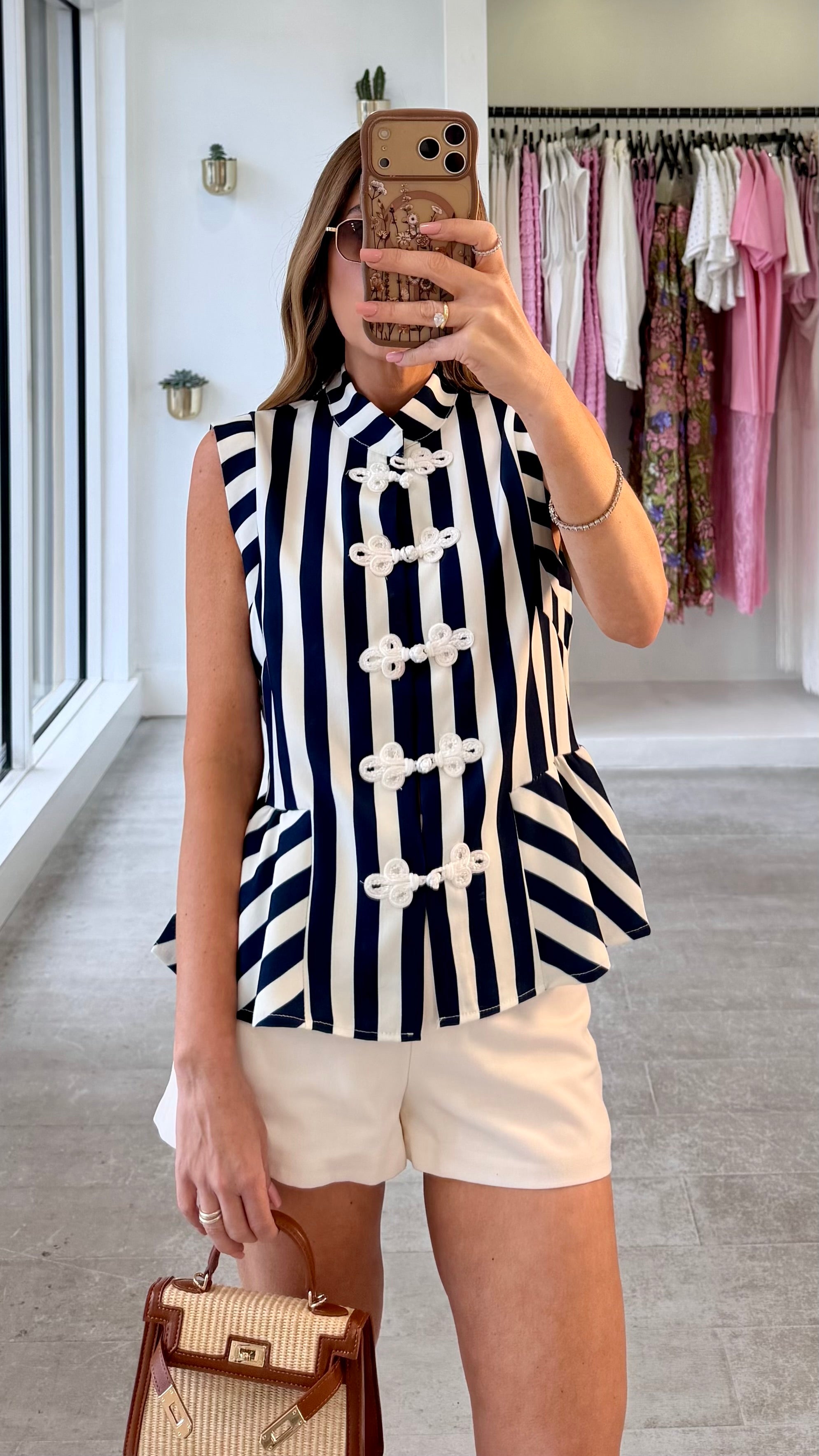 STRIPED NAPOLEON TOP