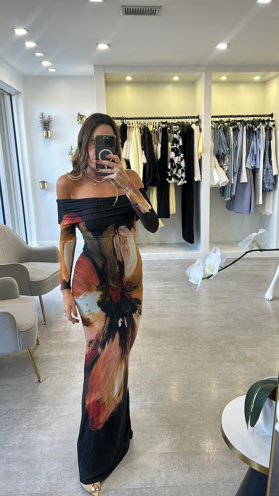 MESH FLOWER MIDI