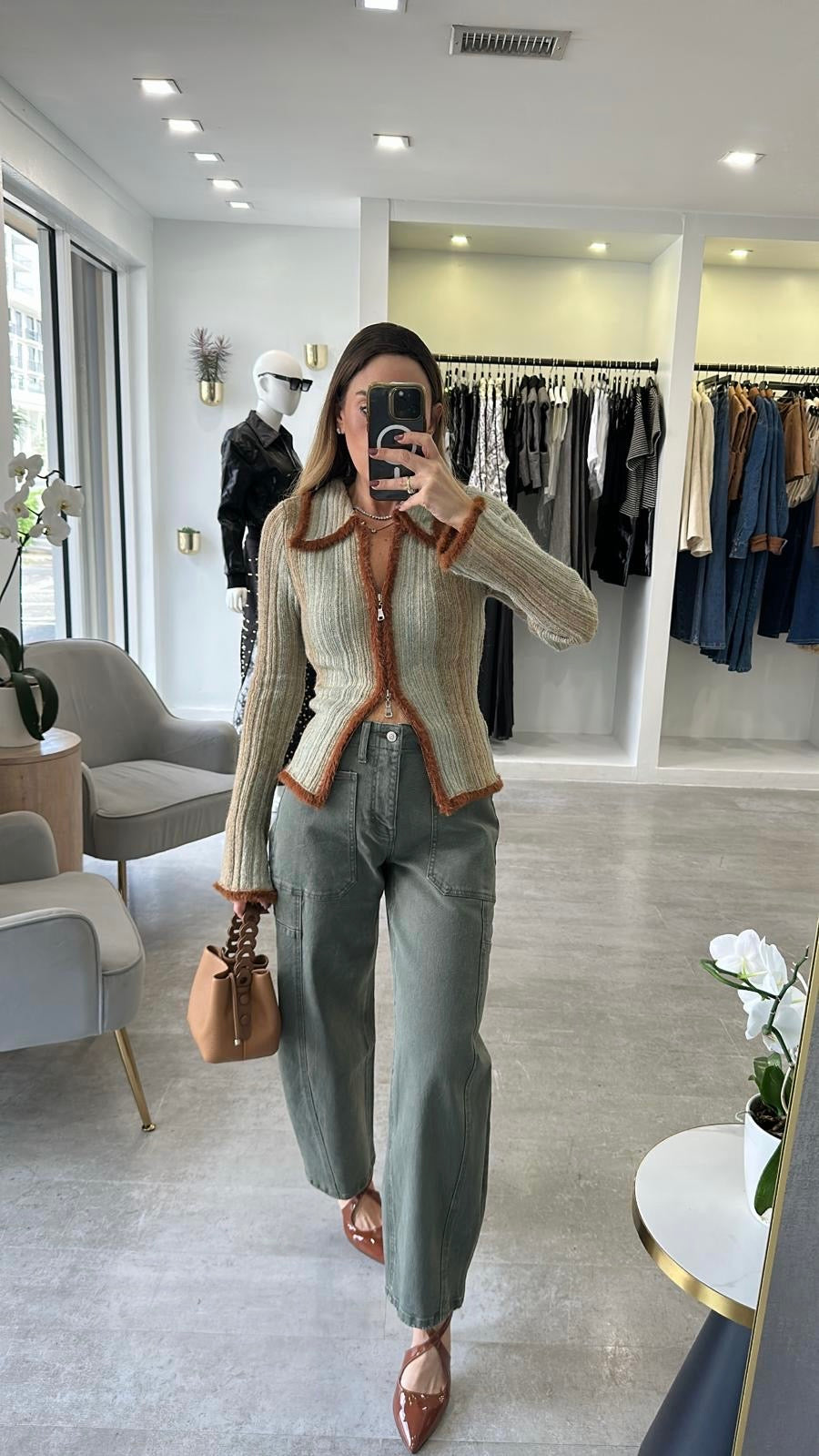 THE SAGE OLIVE DENIM