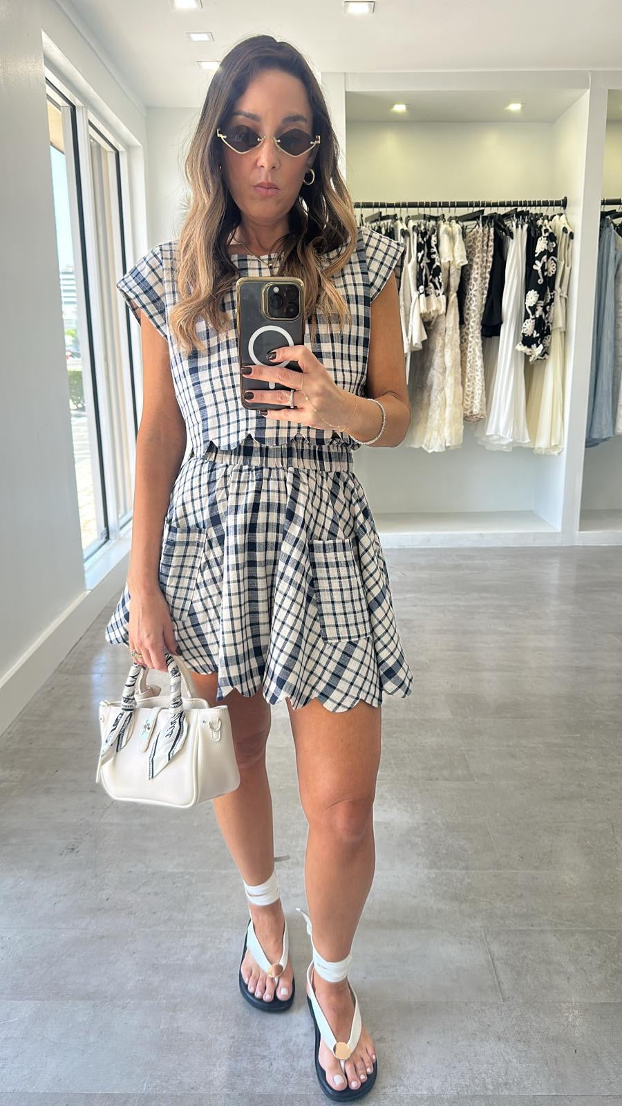 THE GINGHAM SKIRT SET