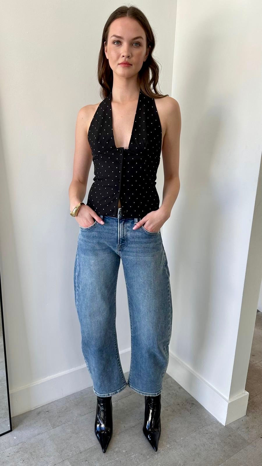 THE POLKA DOT HALTER