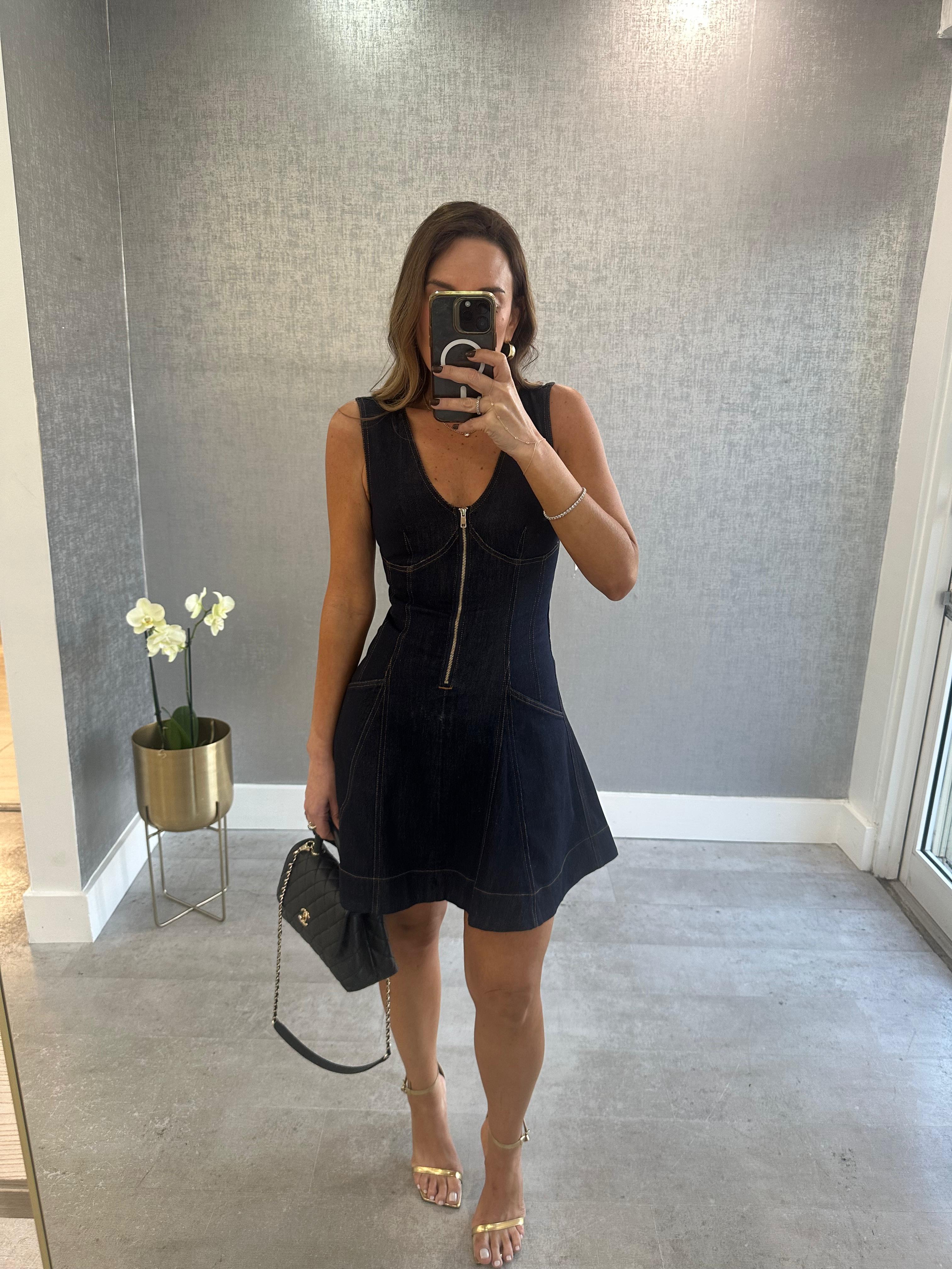 CORSET DENIM MINI