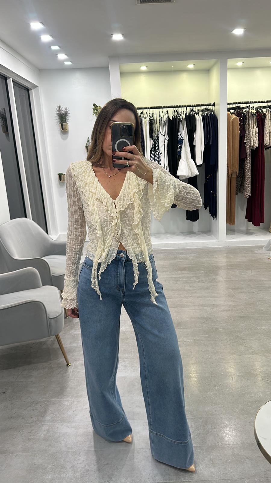 IVORY ILLUSION TOP