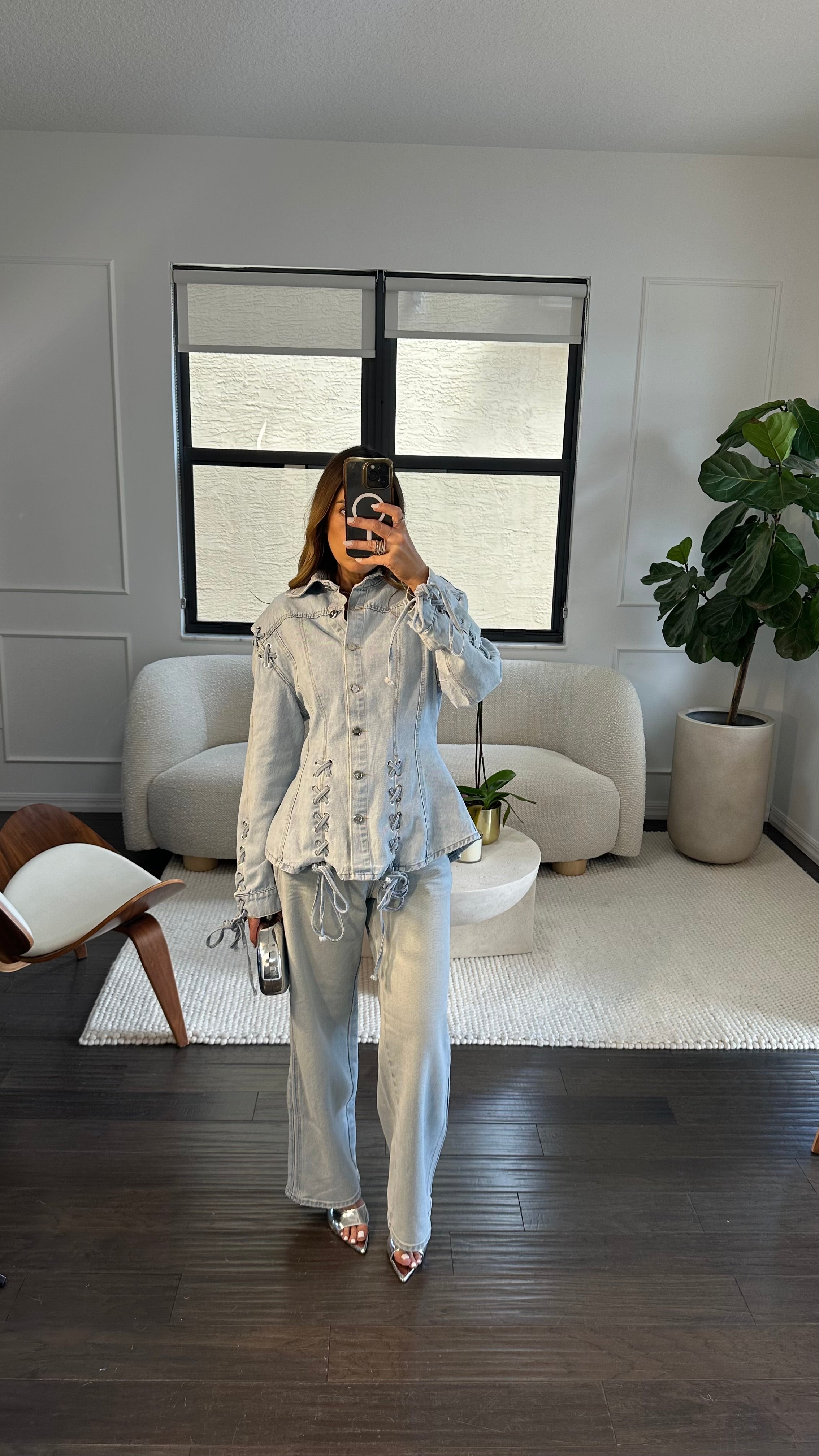 BRAIDED DENIM JACKET