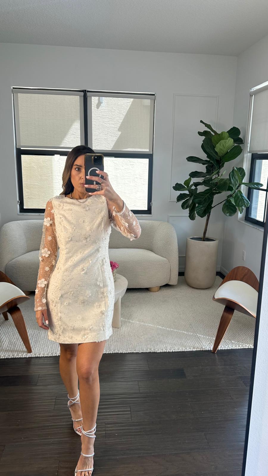 3D FLORAL ILUSSION DRESS