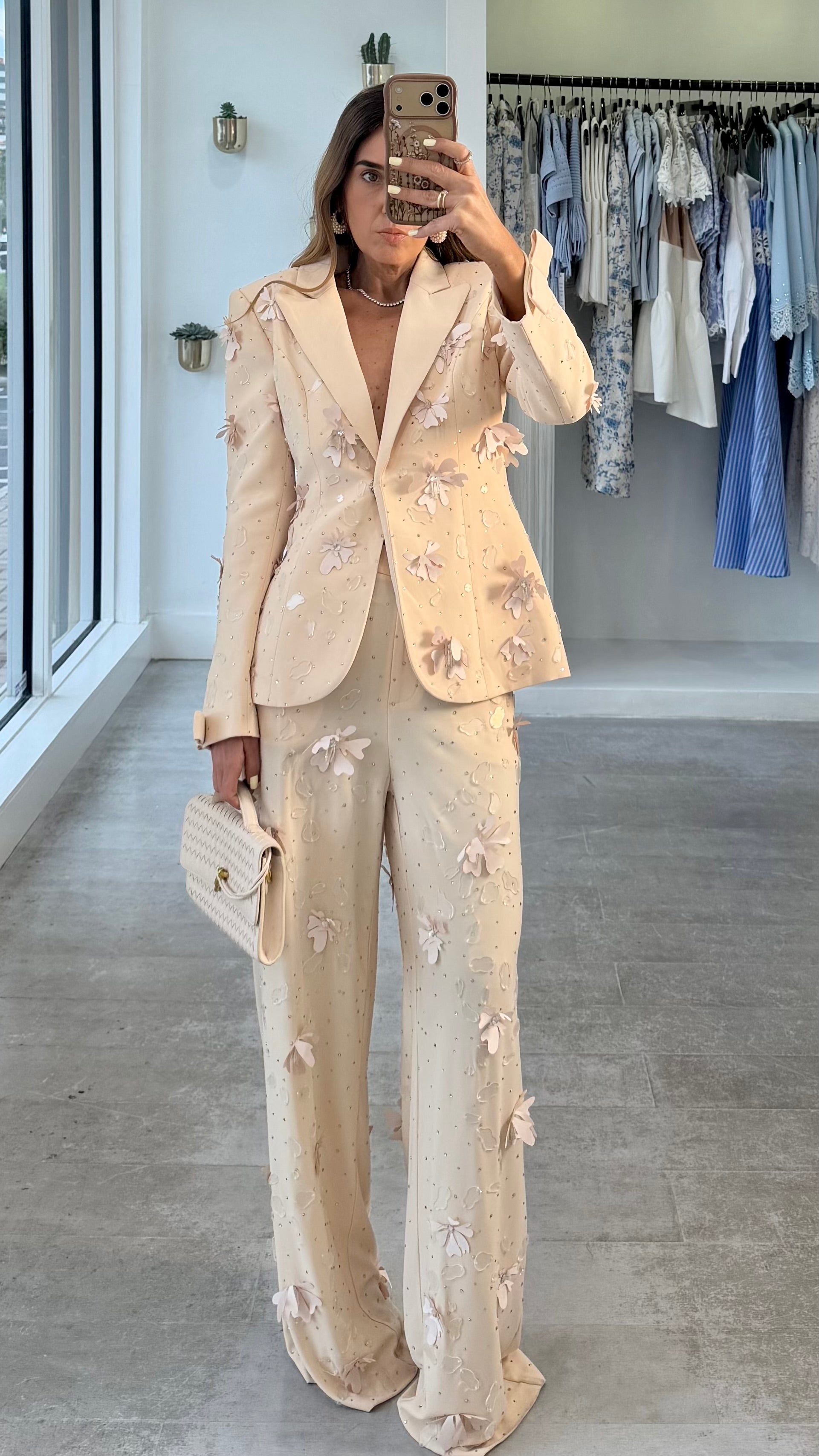 APPLIQUE BLAZER SET