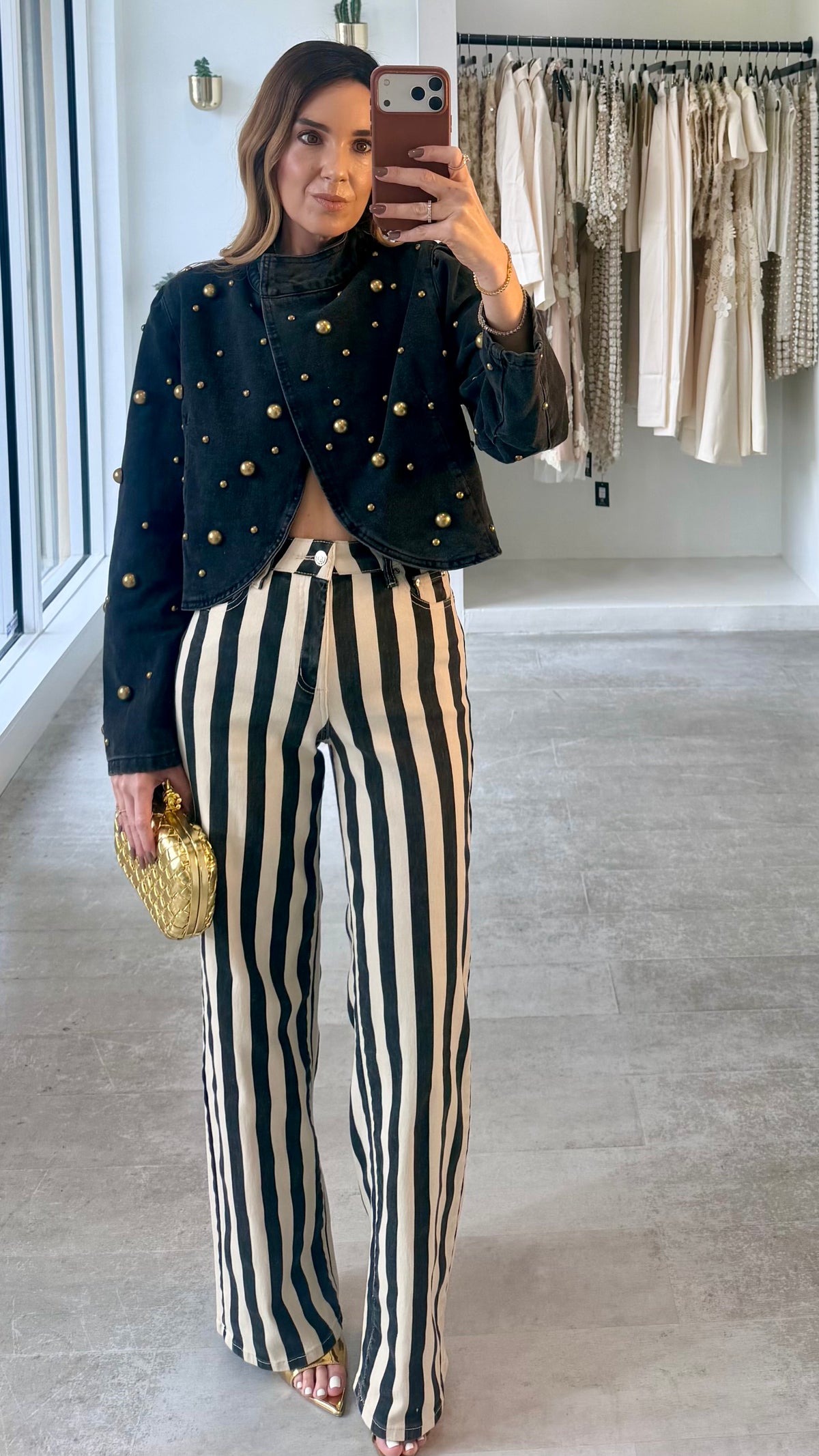 CONTRAST STRIPE JEANS
