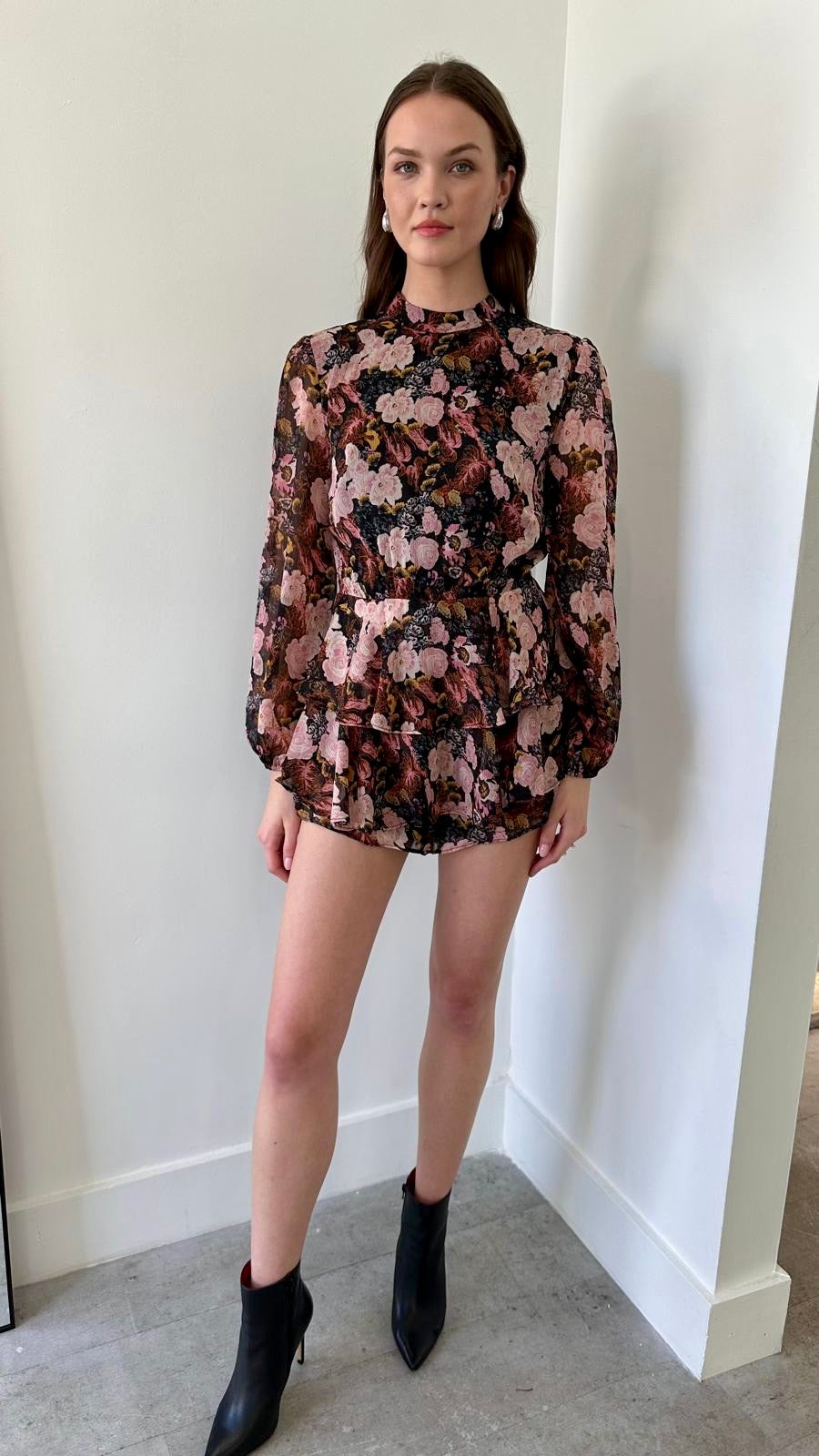 MIDNIGHT ROSE ROMPER