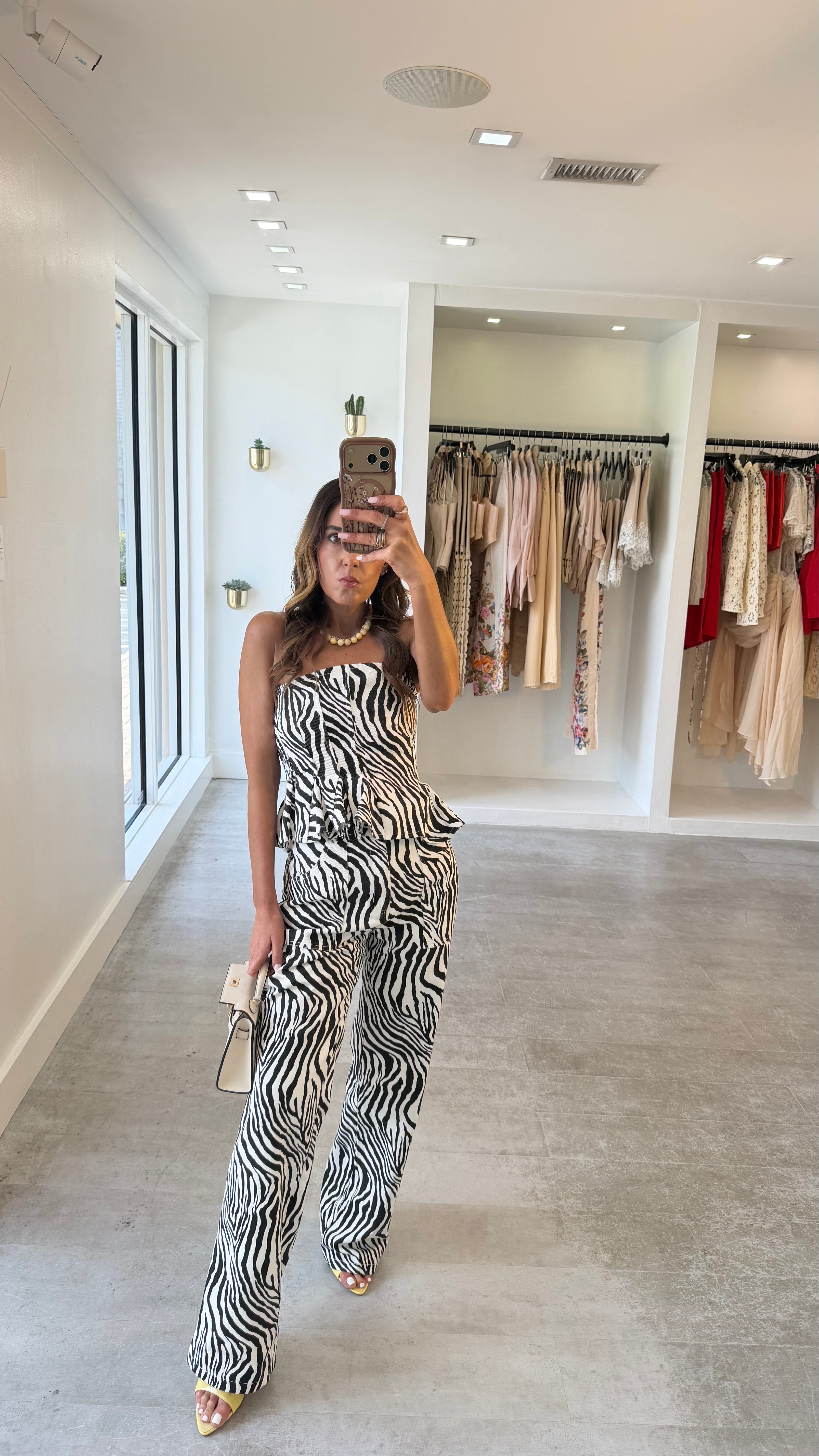 ZEBRA RUFFLE PANT SET
