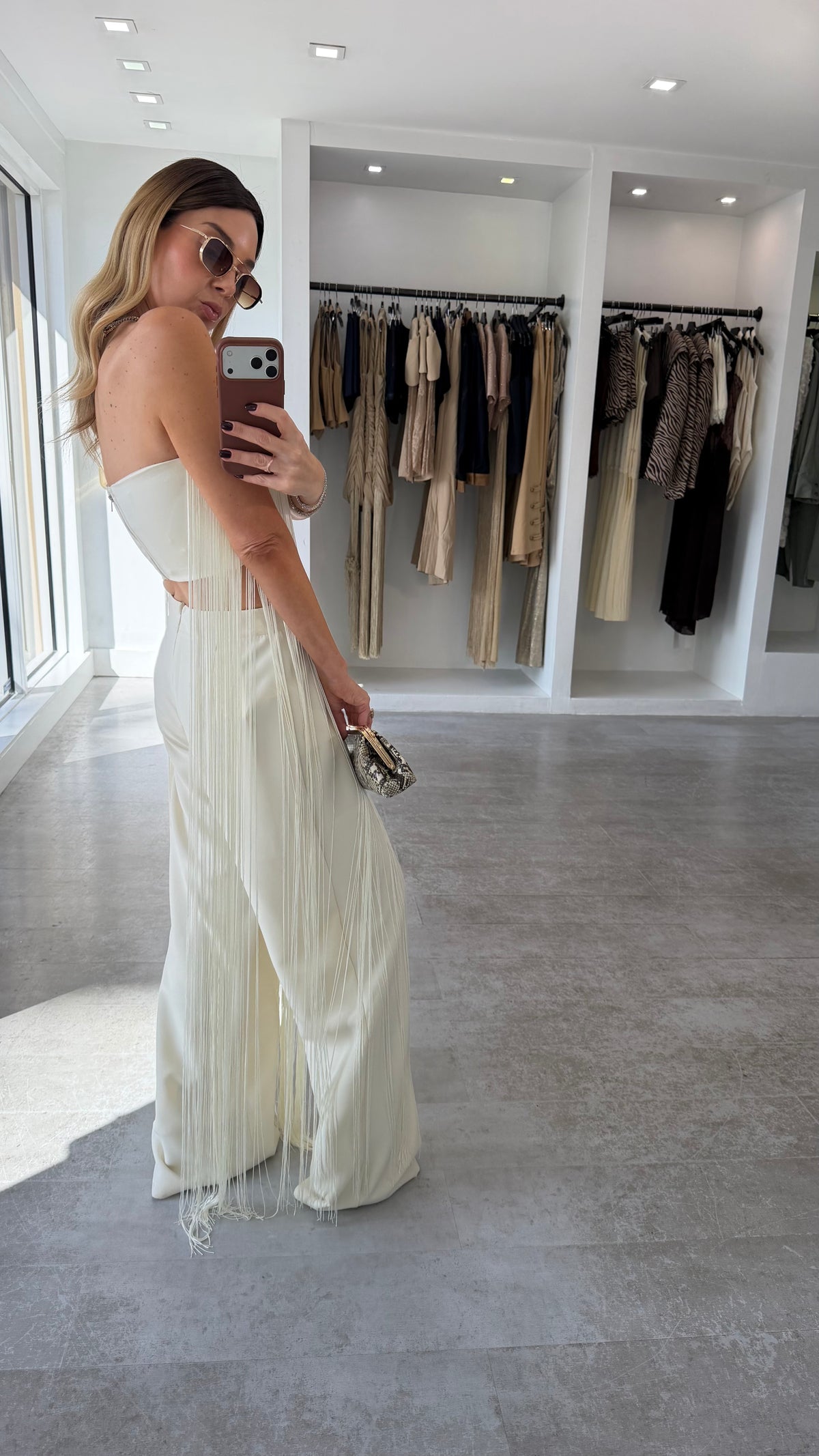 IVORY FRINGE SET