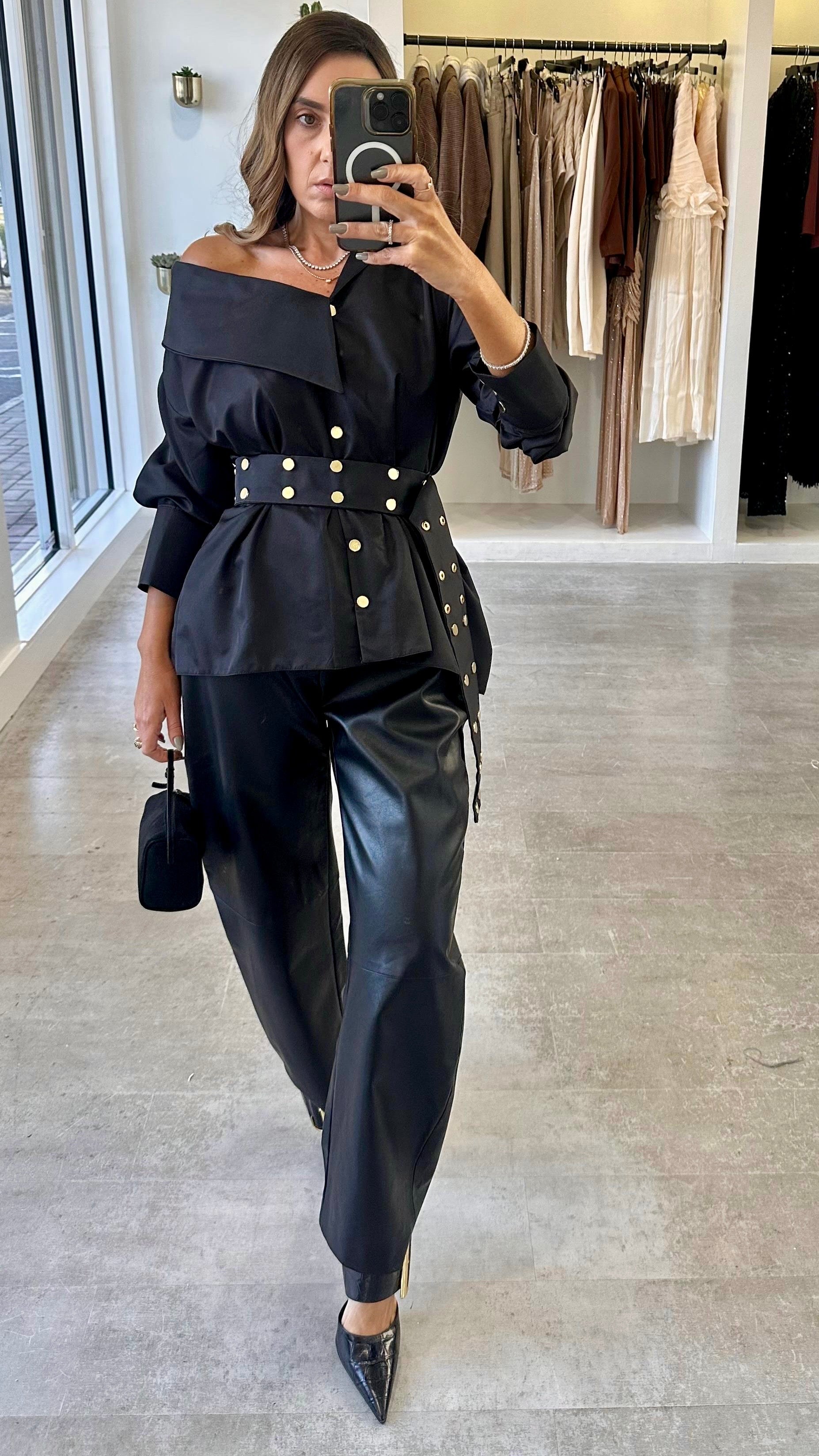 THE BLACK STUD SHIRT