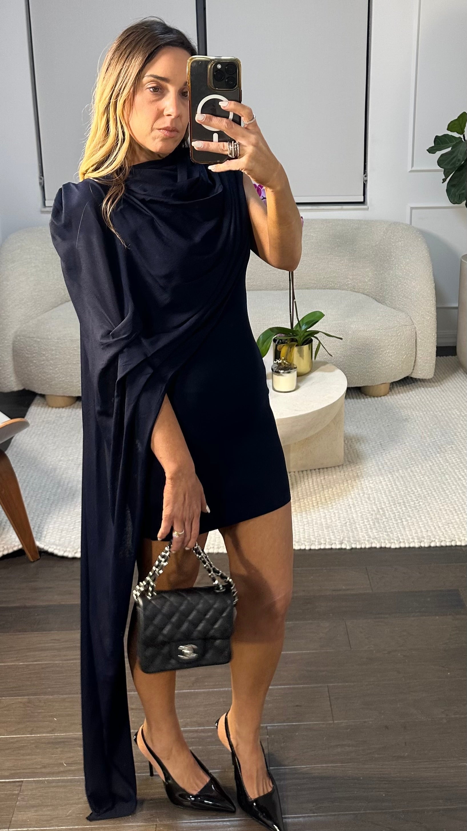 NAVY CAPE ASSY DRESS