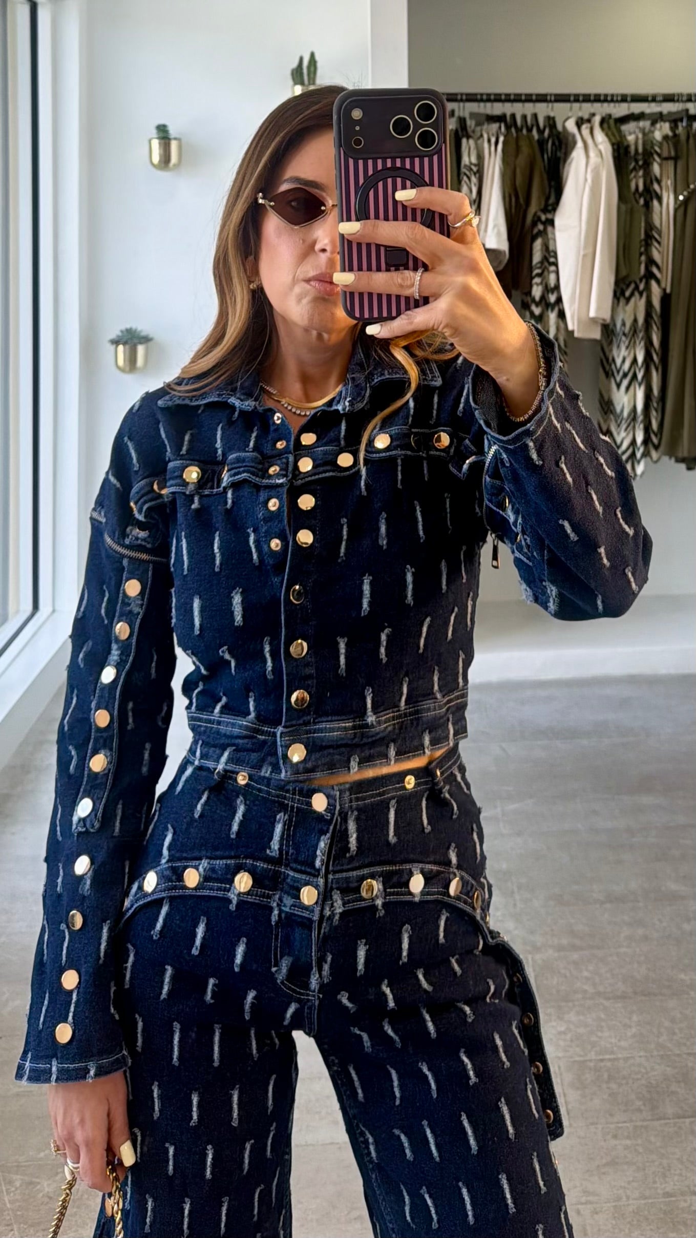 NOIR DENIM SET