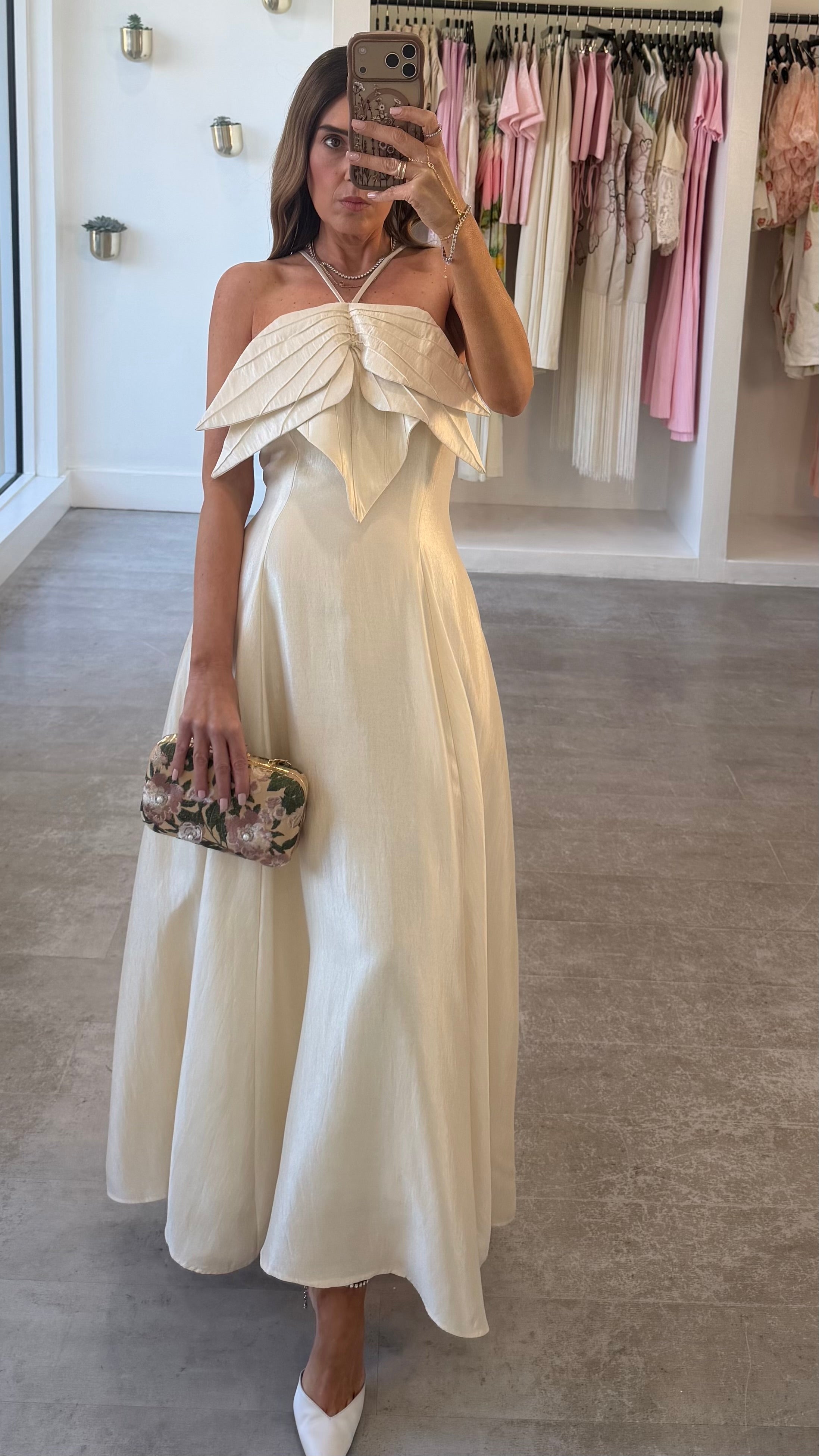 IVORY PETAL DRESS