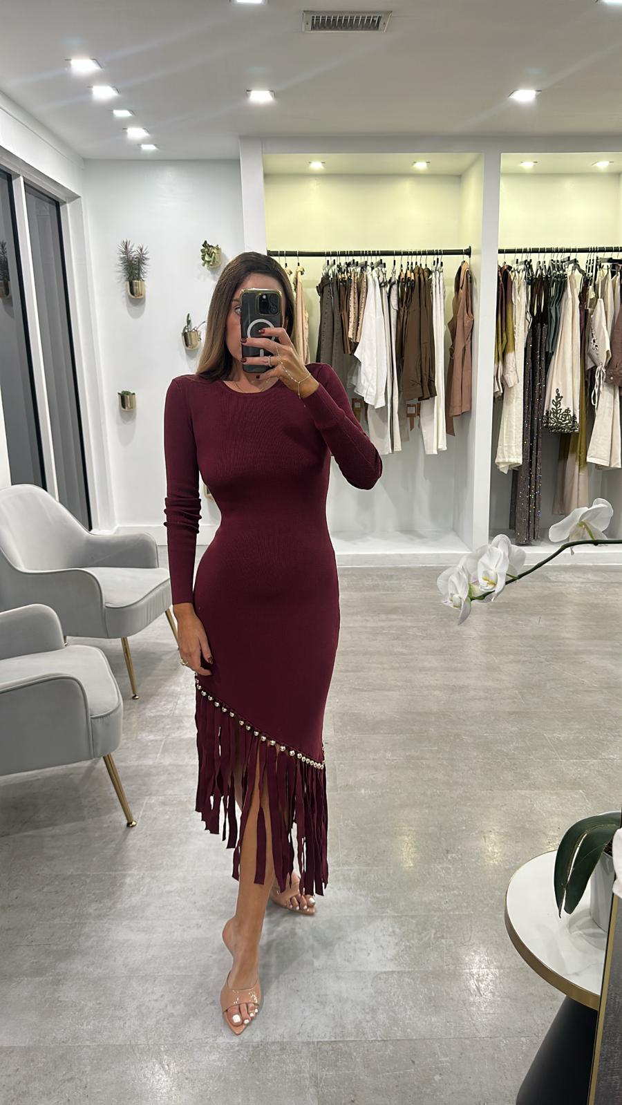 MALAGA FRINGE DRESS