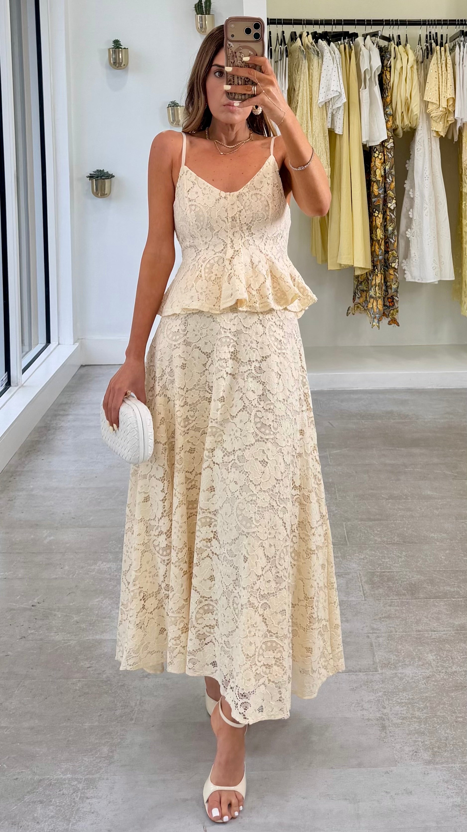 IVORY HEIRLOOM SKIRT SET
